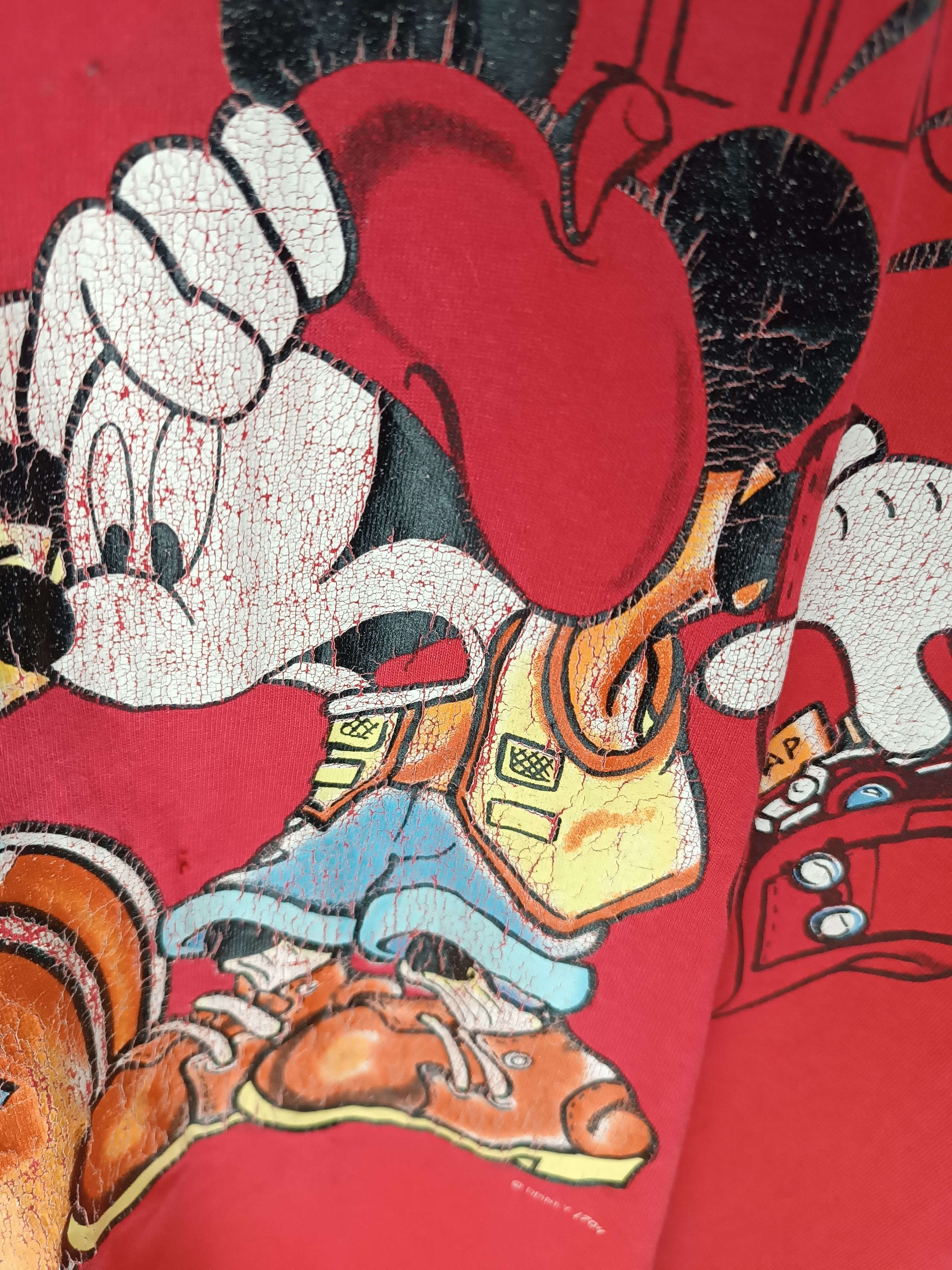 Mickey Mouse VINTAGE 90'S MICKEY MOUSE BON VOYAGE DISTRESSED TEE Size US XL / EU 56 / 4 - 11 Thumbnail