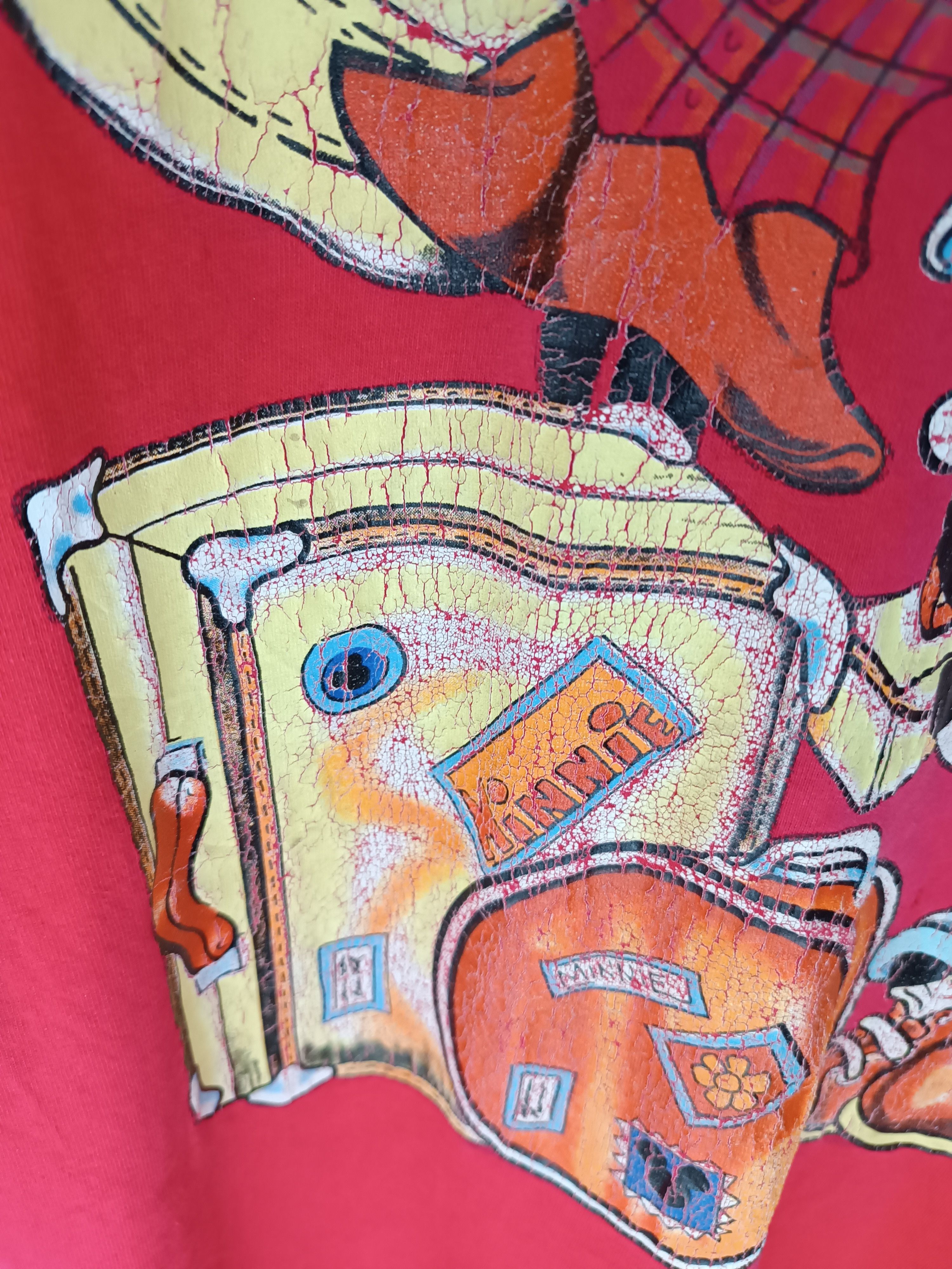 Mickey Mouse VINTAGE 90'S MICKEY MOUSE BON VOYAGE DISTRESSED TEE Size US XL / EU 56 / 4 - 10 Thumbnail