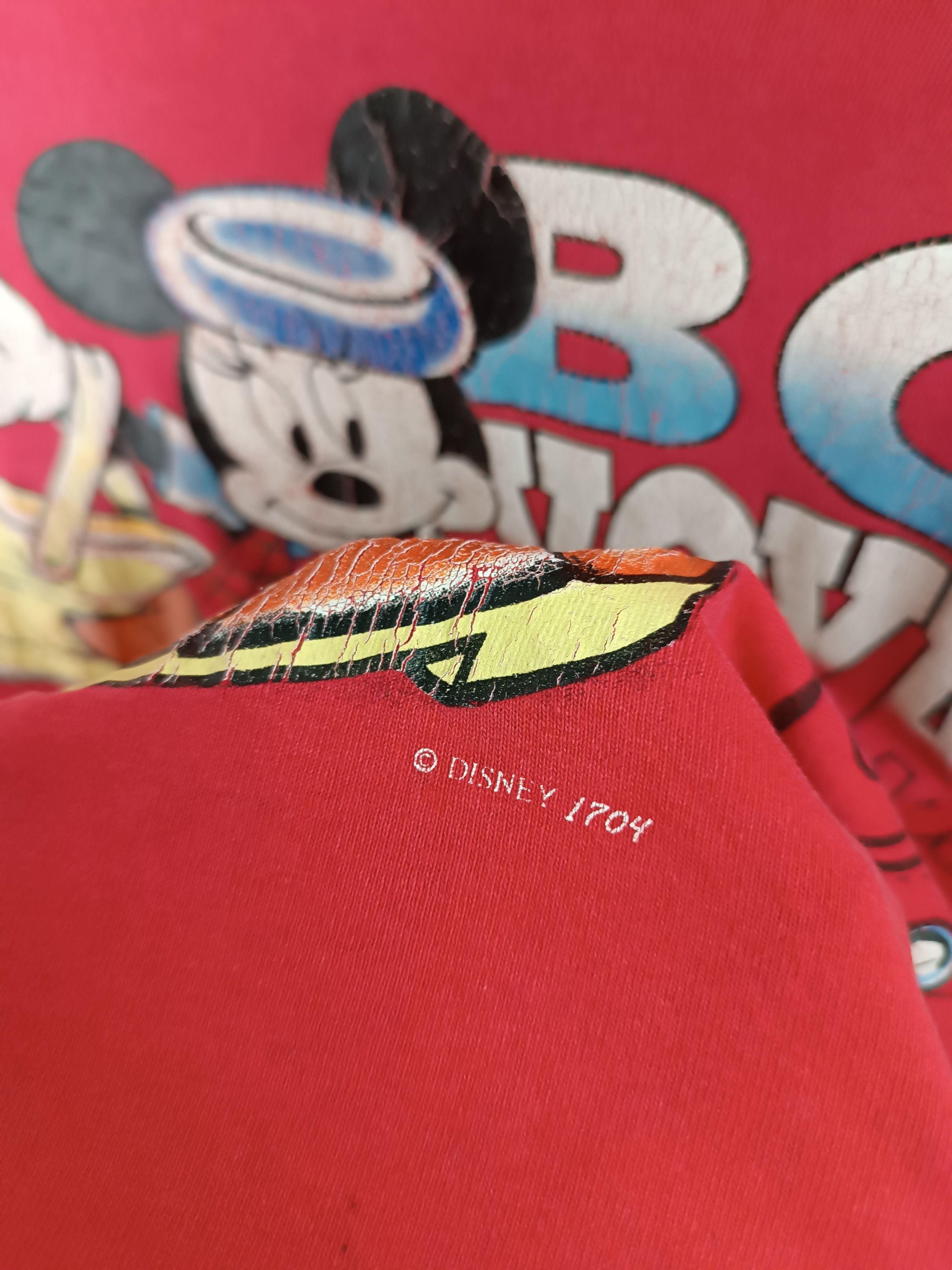 Mickey Mouse VINTAGE 90'S MICKEY MOUSE BON VOYAGE DISTRESSED TEE Size US XL / EU 56 / 4 - 15 Thumbnail