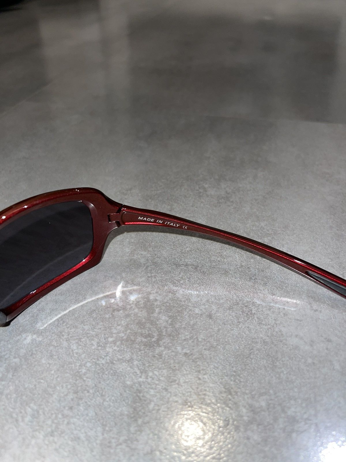 Oakley Oakley OO9202-02 "Break UP" Dark Red Shield Sunglasses Size ONE SIZE - 11 Thumbnail