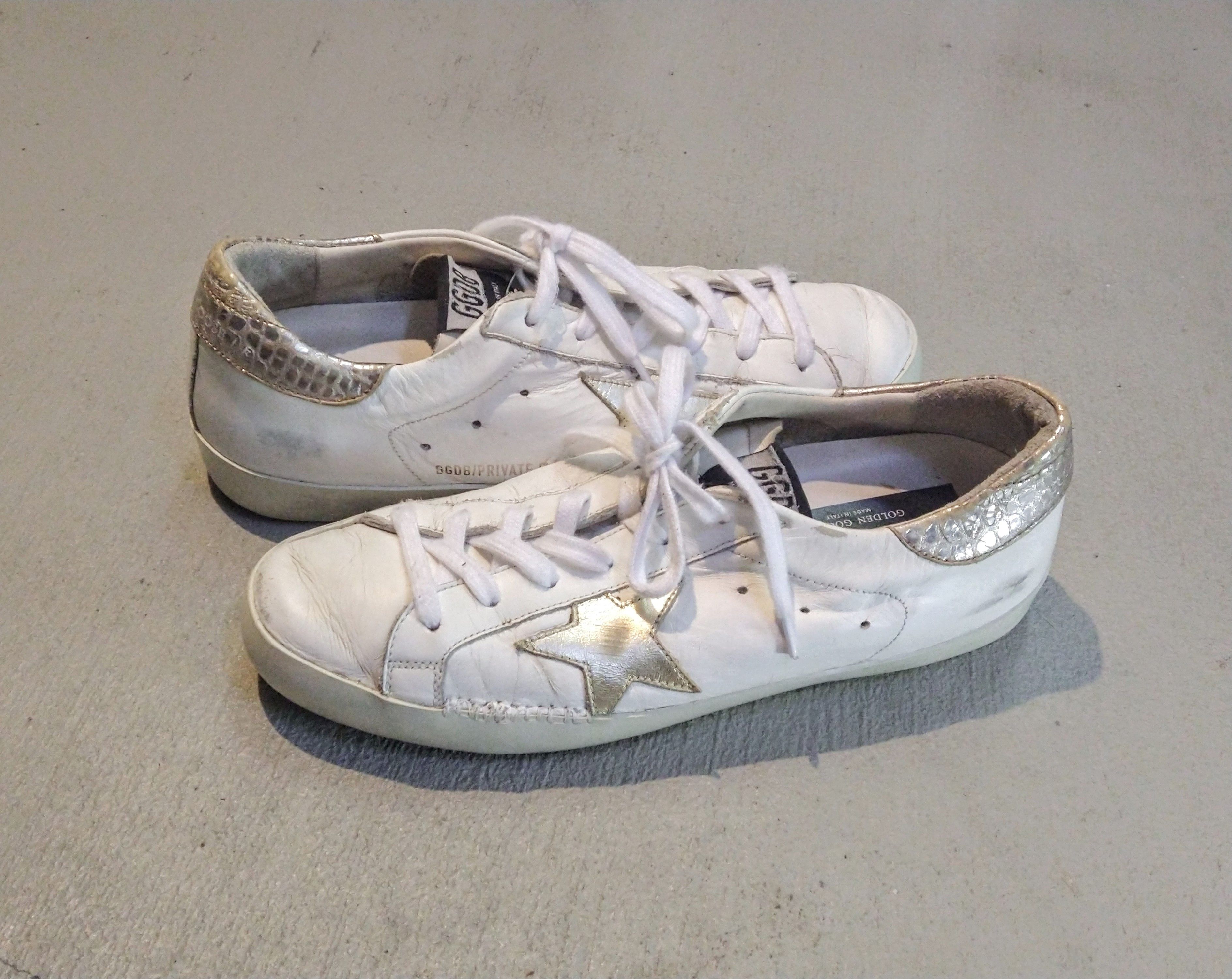Golden Goose Golden Goose Superstar 8 41 Private Edition White Silver Size US 8 / EU 41 - 2 Thumbnail