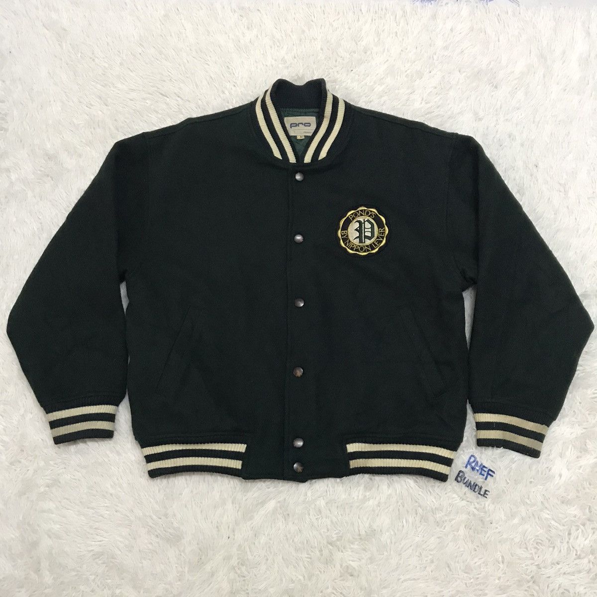 Japanese Brand Pro onward Pond’s by Nippon Lever varsity jacket Size US L / EU 52-54 / 3 - 1 Thumbnail