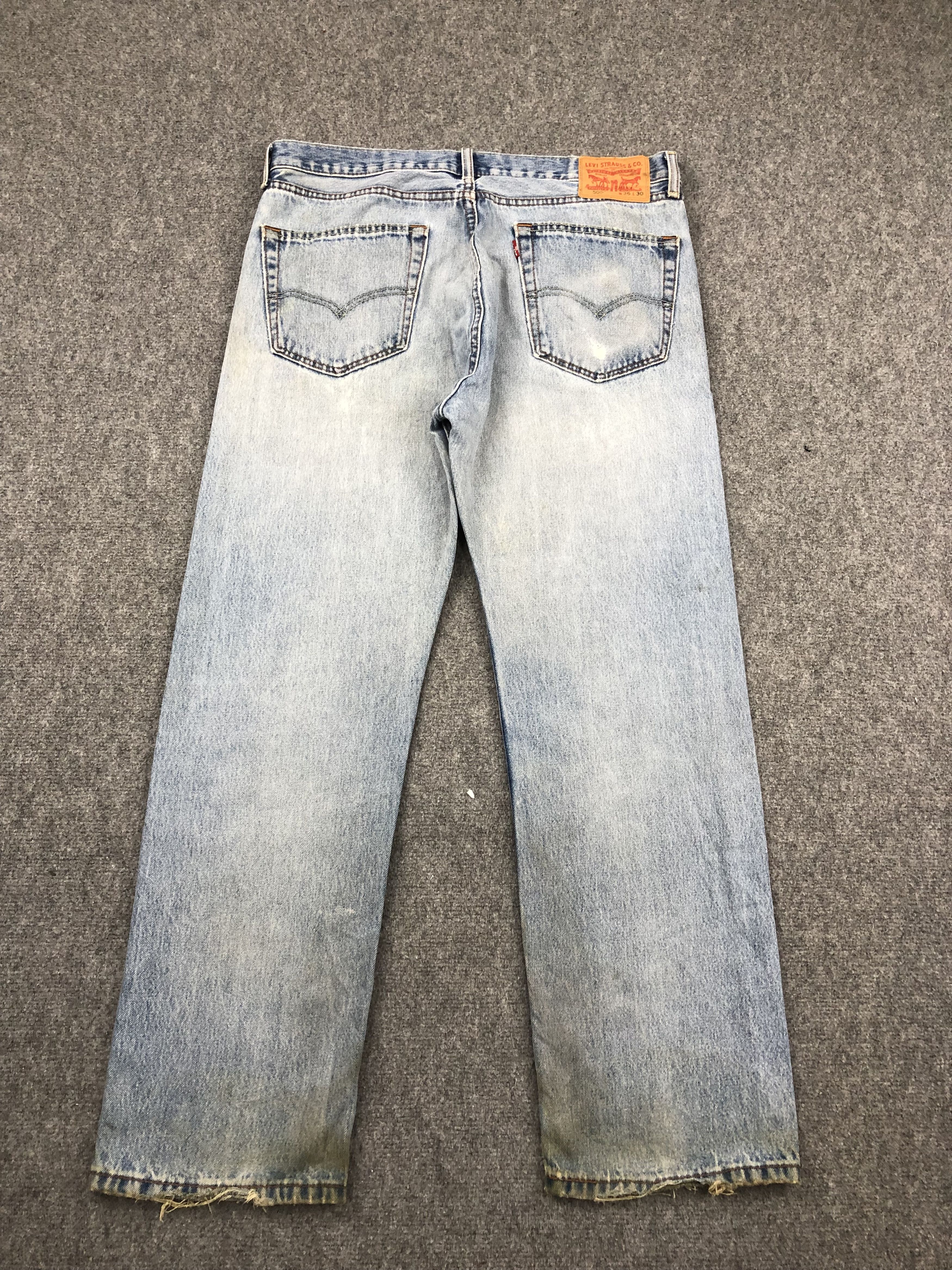 Levi's Vintage Levis 505 Faded Blue Jeans DP1414 Size US 36 / EU 52 - 3 Thumbnail