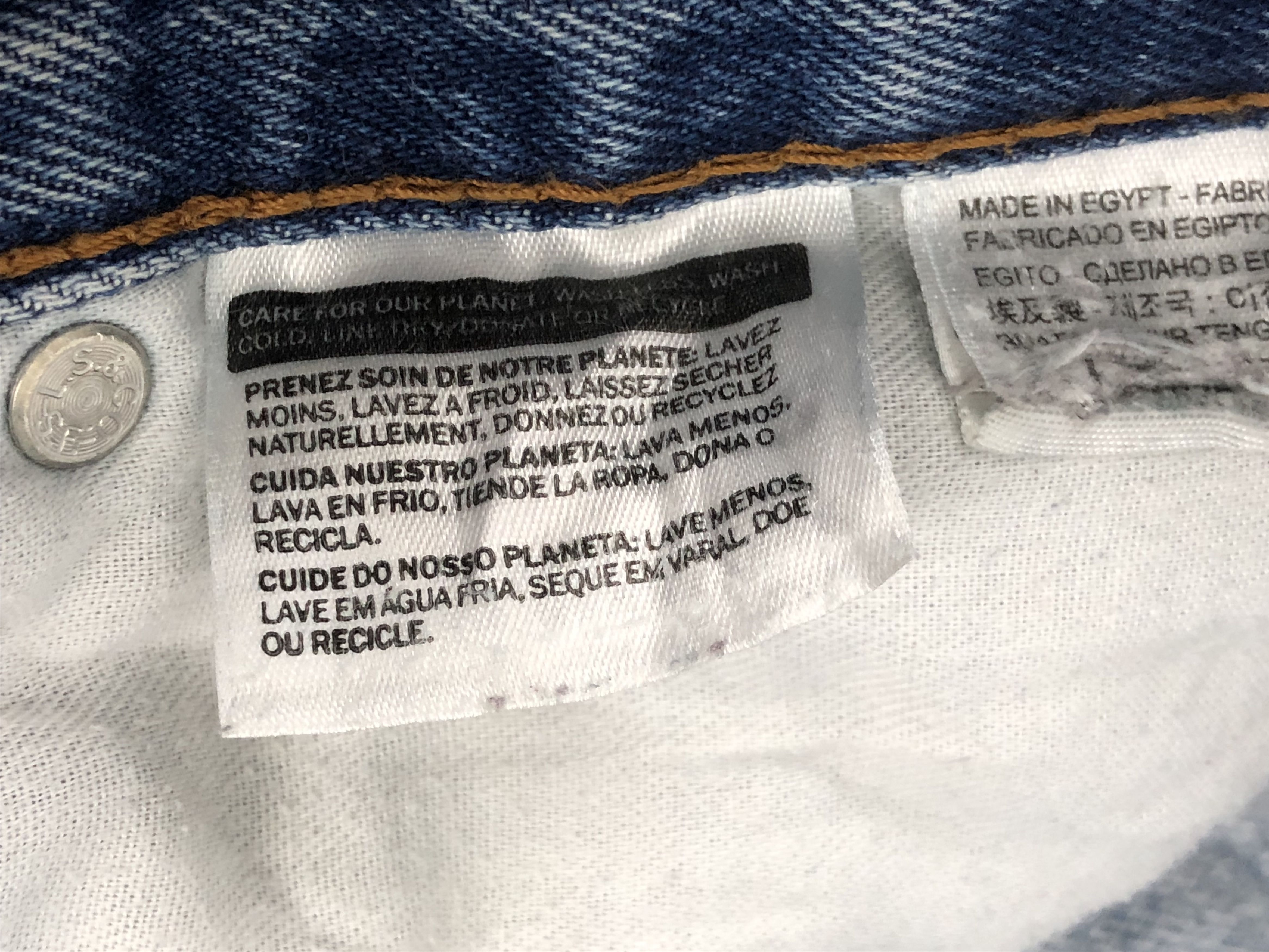 Levi's Vintage Levis 505 Faded Blue Jeans DP1414 Size US 36 / EU 52 - 7 Thumbnail