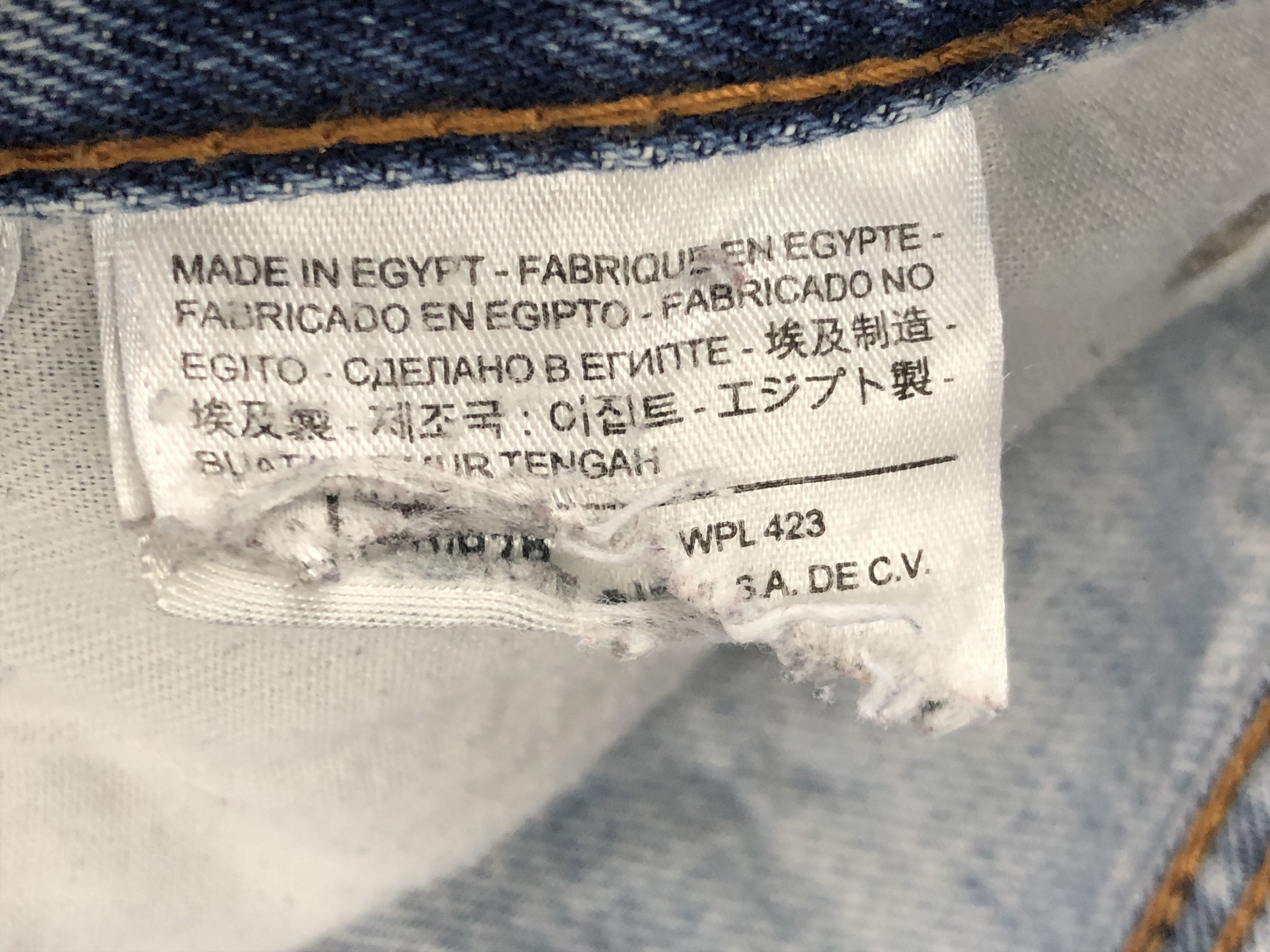 Levi's Vintage Levis 505 Faded Blue Jeans DP1414 Size US 36 / EU 52 - 8 Thumbnail
