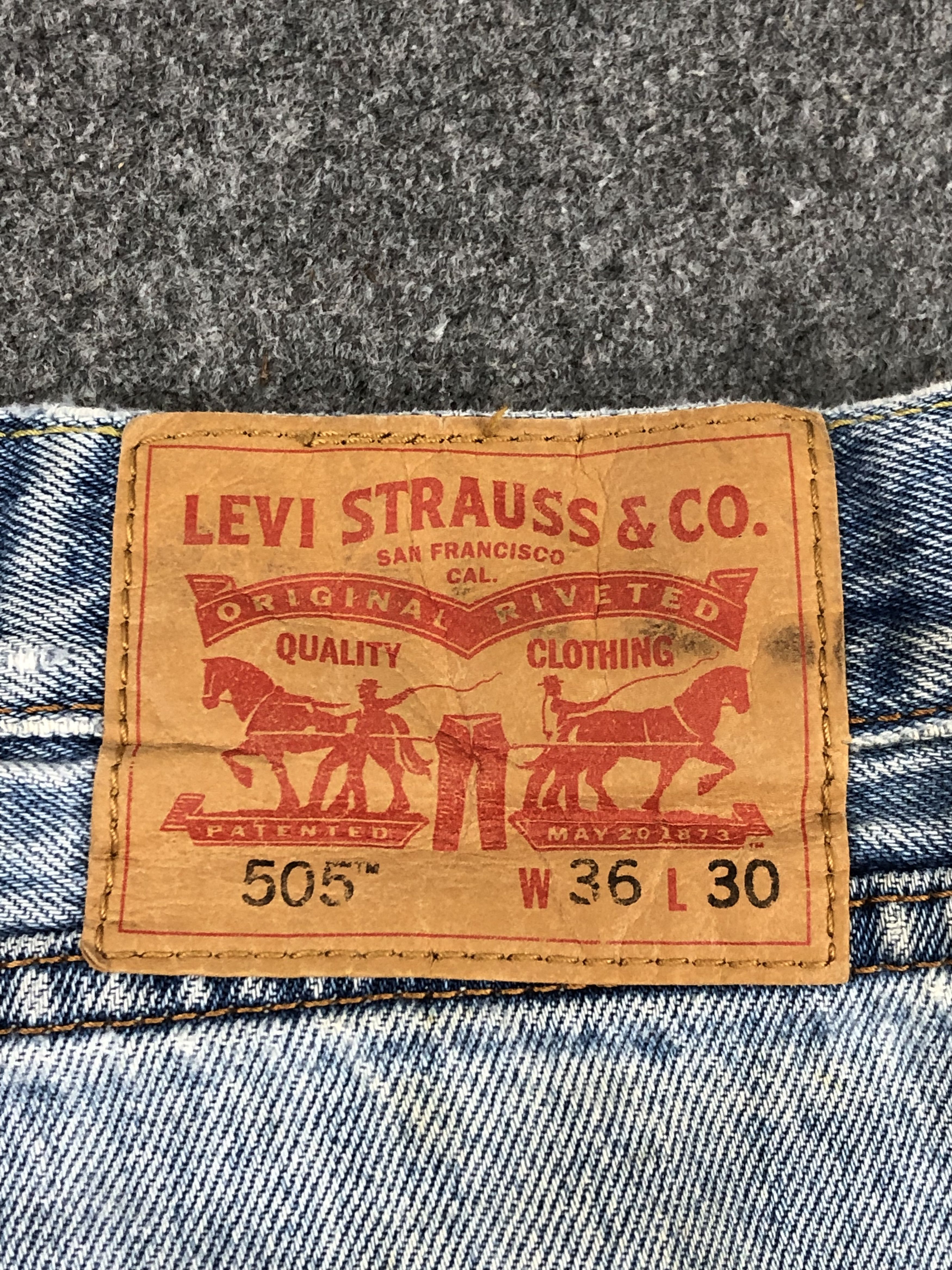 Levi's Vintage Levis 505 Faded Blue Jeans DP1414 Size US 36 / EU 52 - 5 Thumbnail