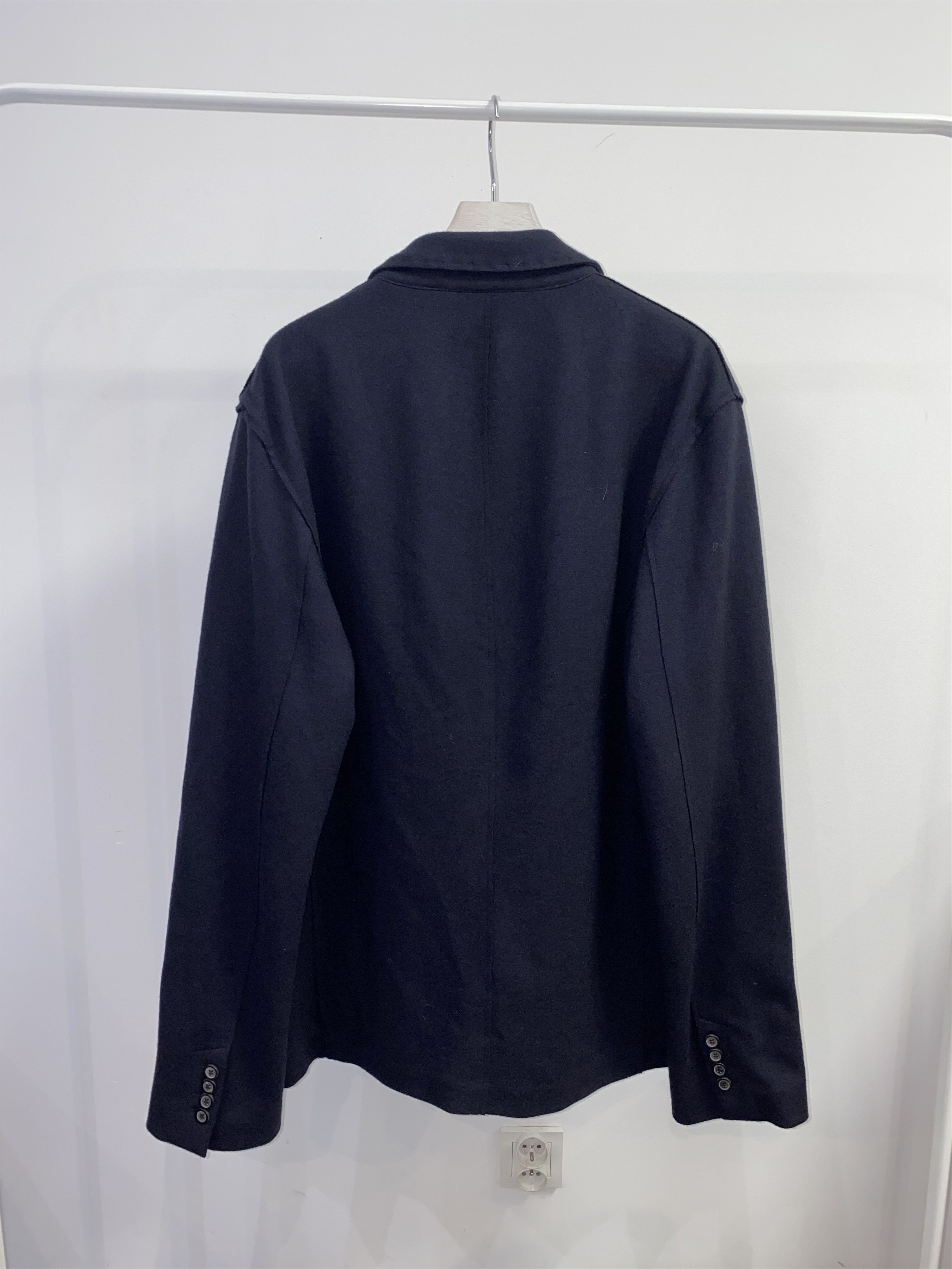 Lanvin Lanvin Wool Dark Navy Blazer Size 44R - 4 Thumbnail