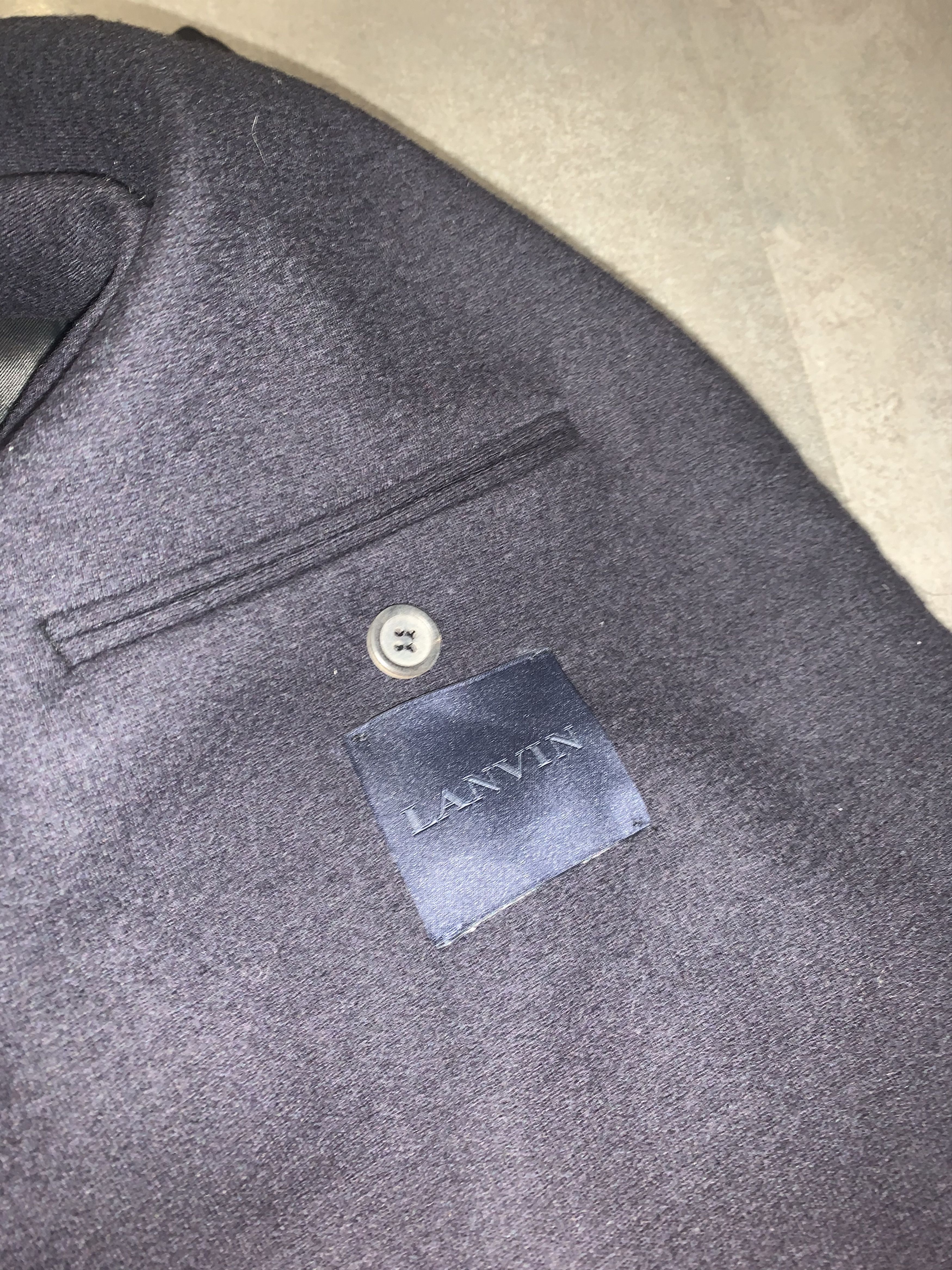 Lanvin Lanvin Wool Dark Navy Blazer Size US L / EU 52-54 / 3 - 11 Thumbnail