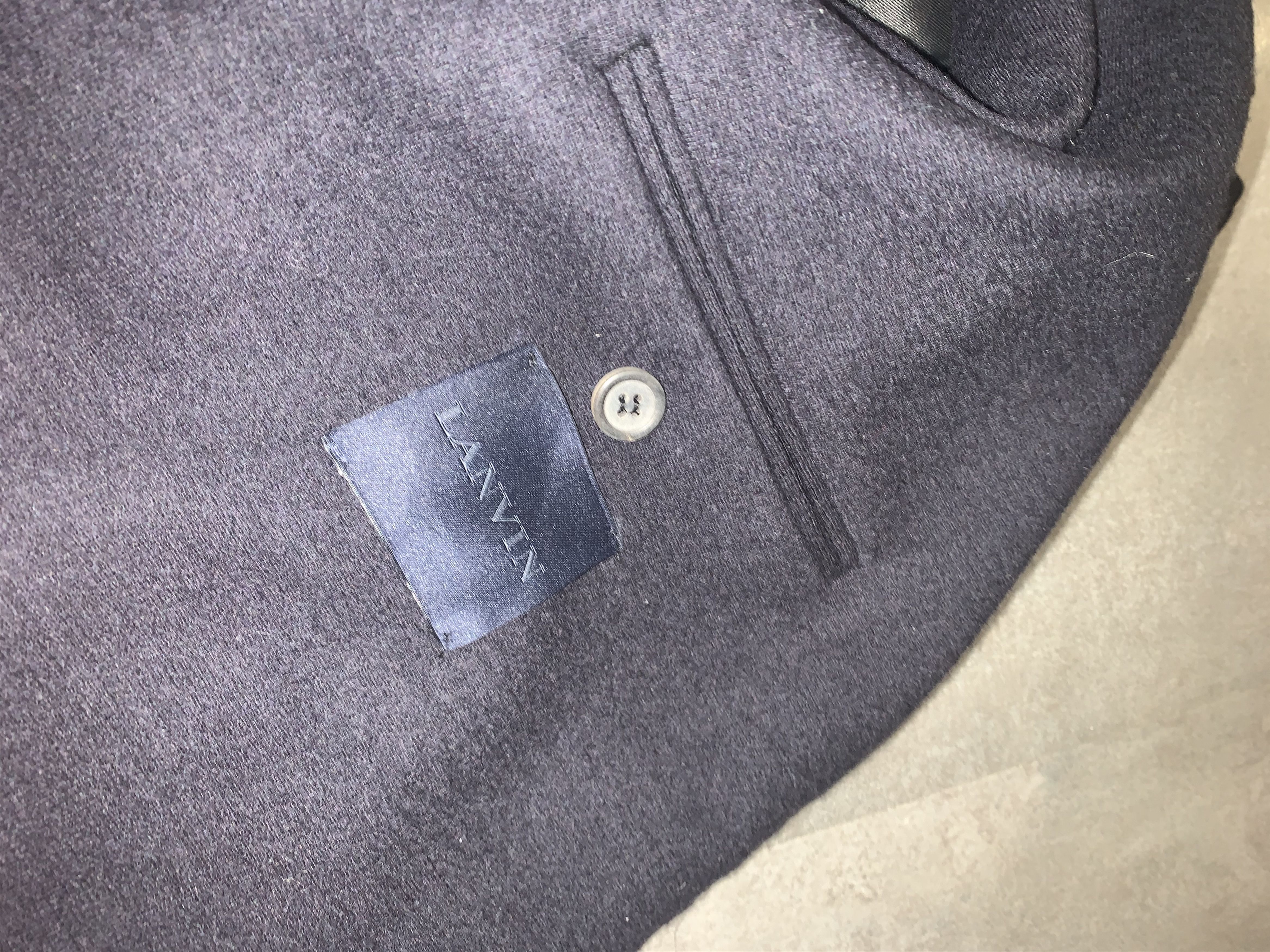 Lanvin Lanvin Wool Dark Navy Blazer Size 44R - 11 Thumbnail