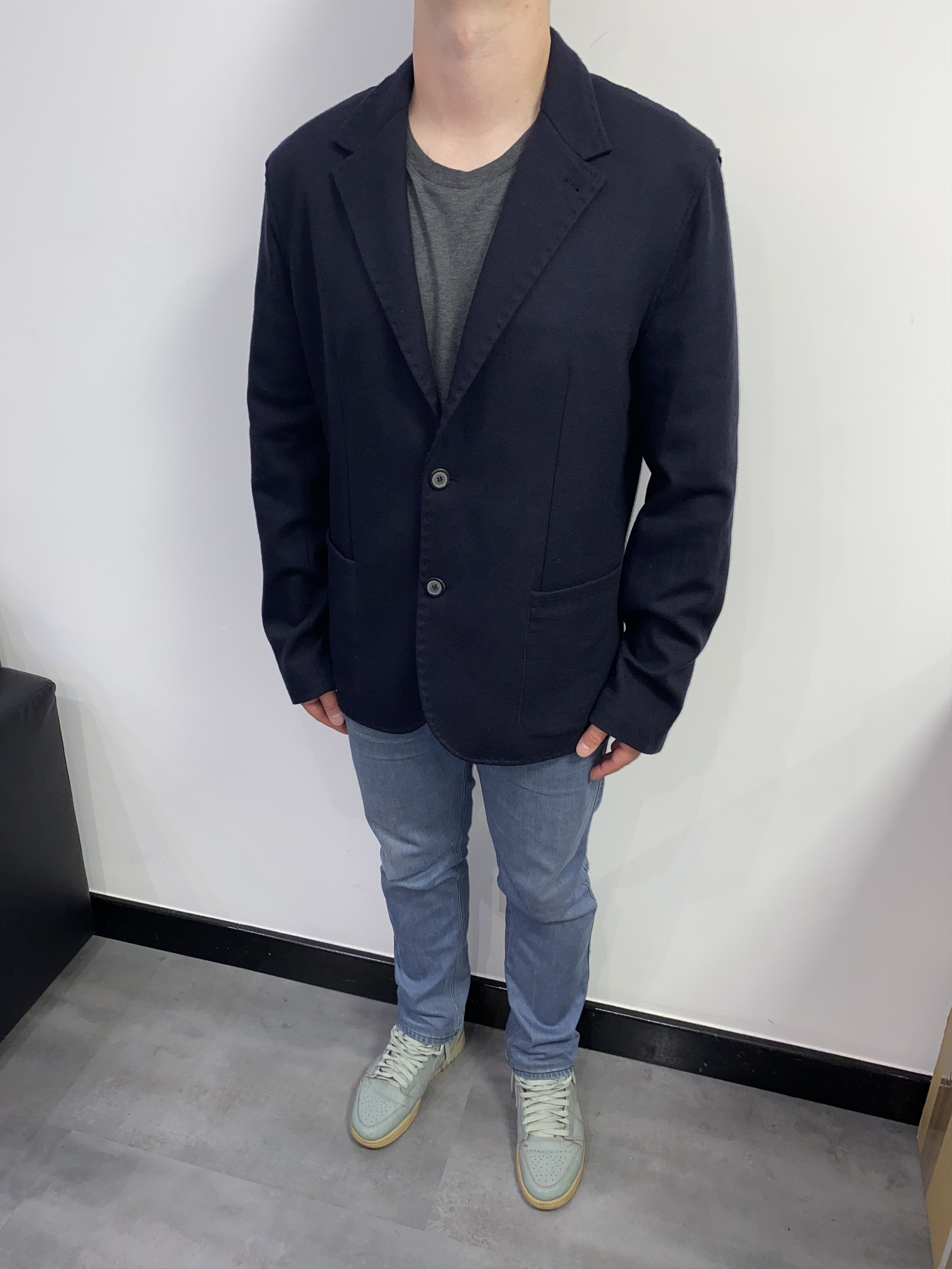 Lanvin Lanvin Wool Dark Navy Blazer Size 44R - 7 Thumbnail