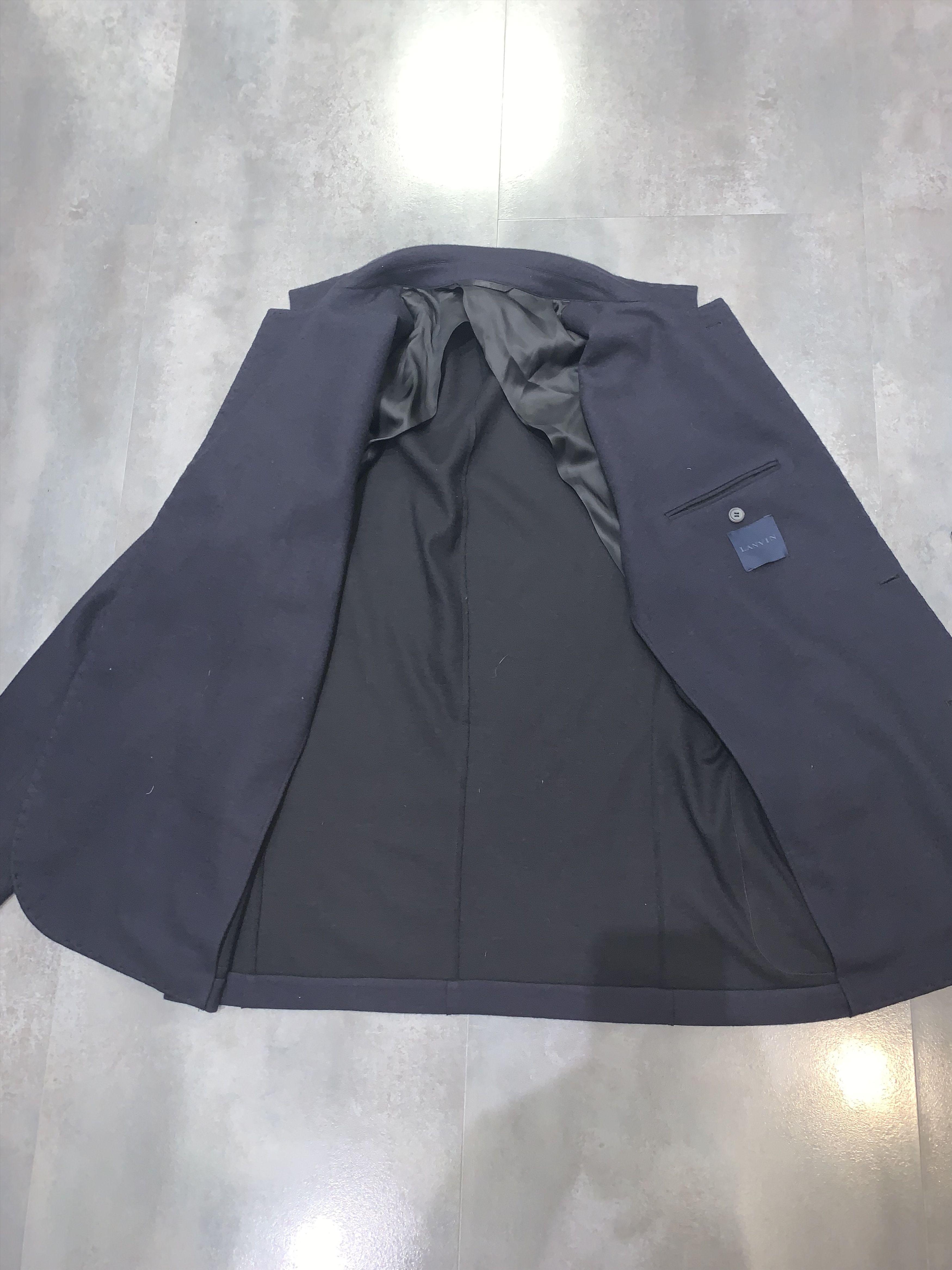Lanvin Lanvin Wool Dark Navy Blazer Size 44R - 9 Thumbnail