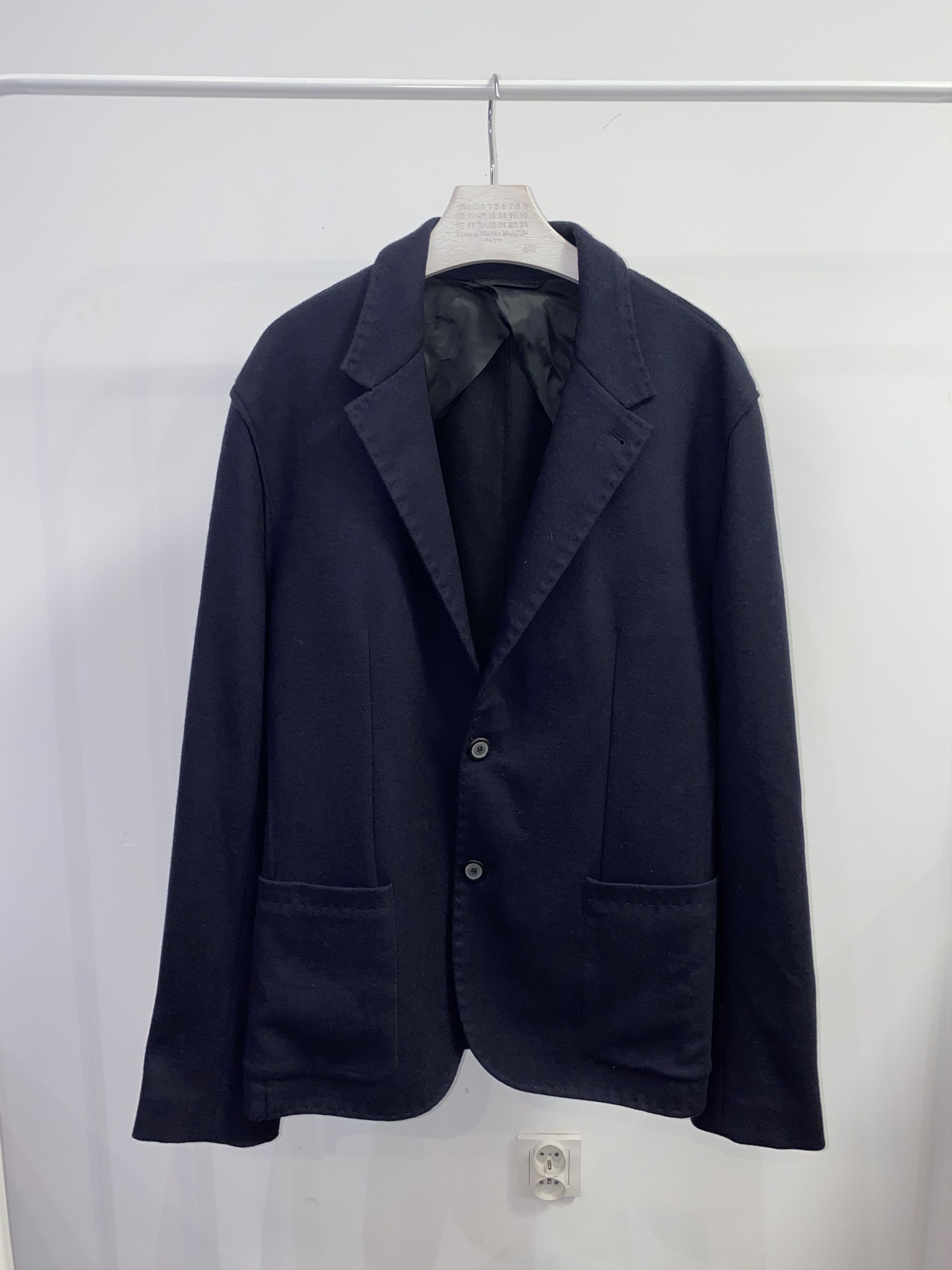 image of Avant Garde x Lanvin Wool Dark Navy Blazer, Men's (Size Large)
