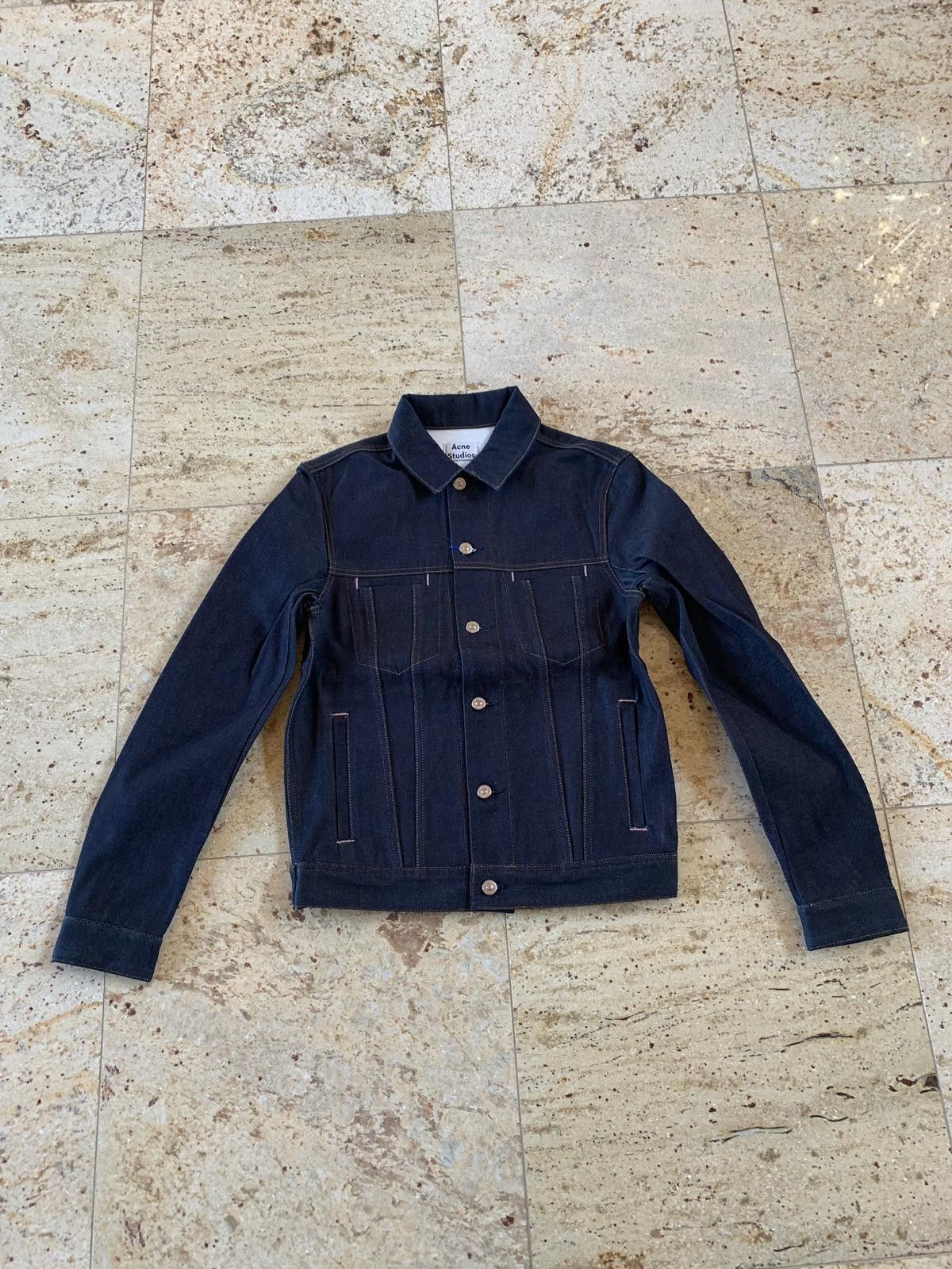 image of Acne Studios Pass Denim Jacket In Indigo, Men's (Size Small)