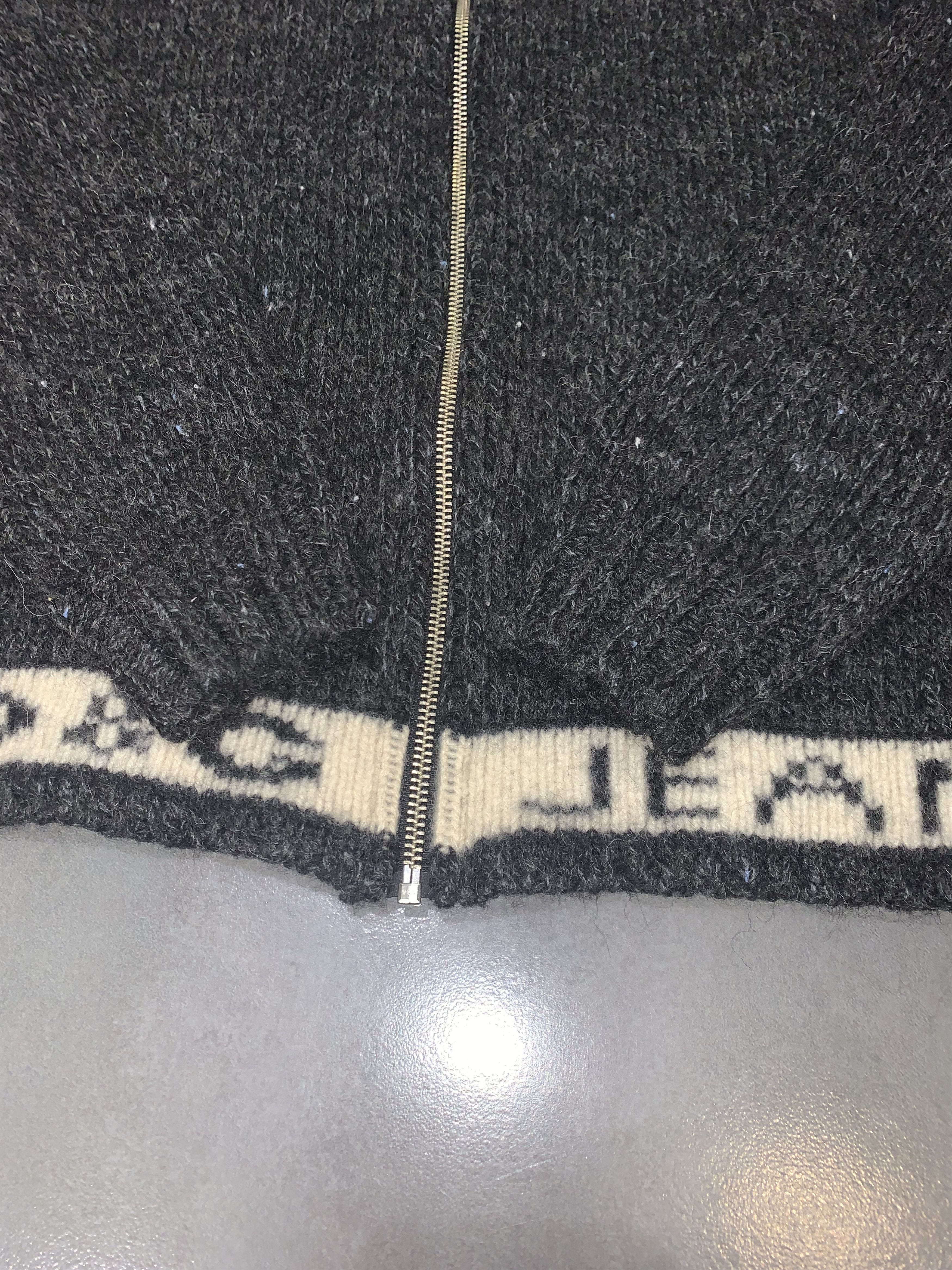 Dolce & Gabbana Dolce & Gabbana Big Logo Zipped Knitwear Sweater Size US L / EU 52-54 / 3 - 11 Thumbnail