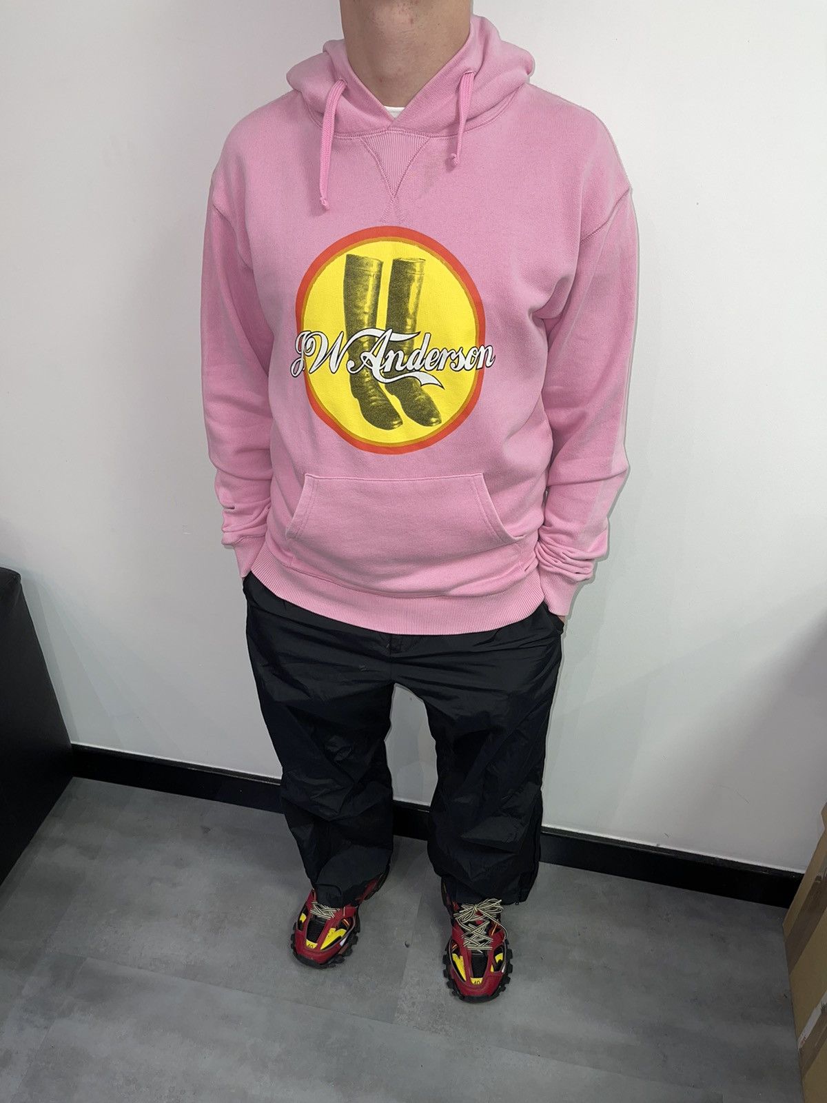 JW Anderson J.W. Anderson Big Logo Pink Hoodie Size US S / EU 44-46 / 1 - 1 Thumbnail