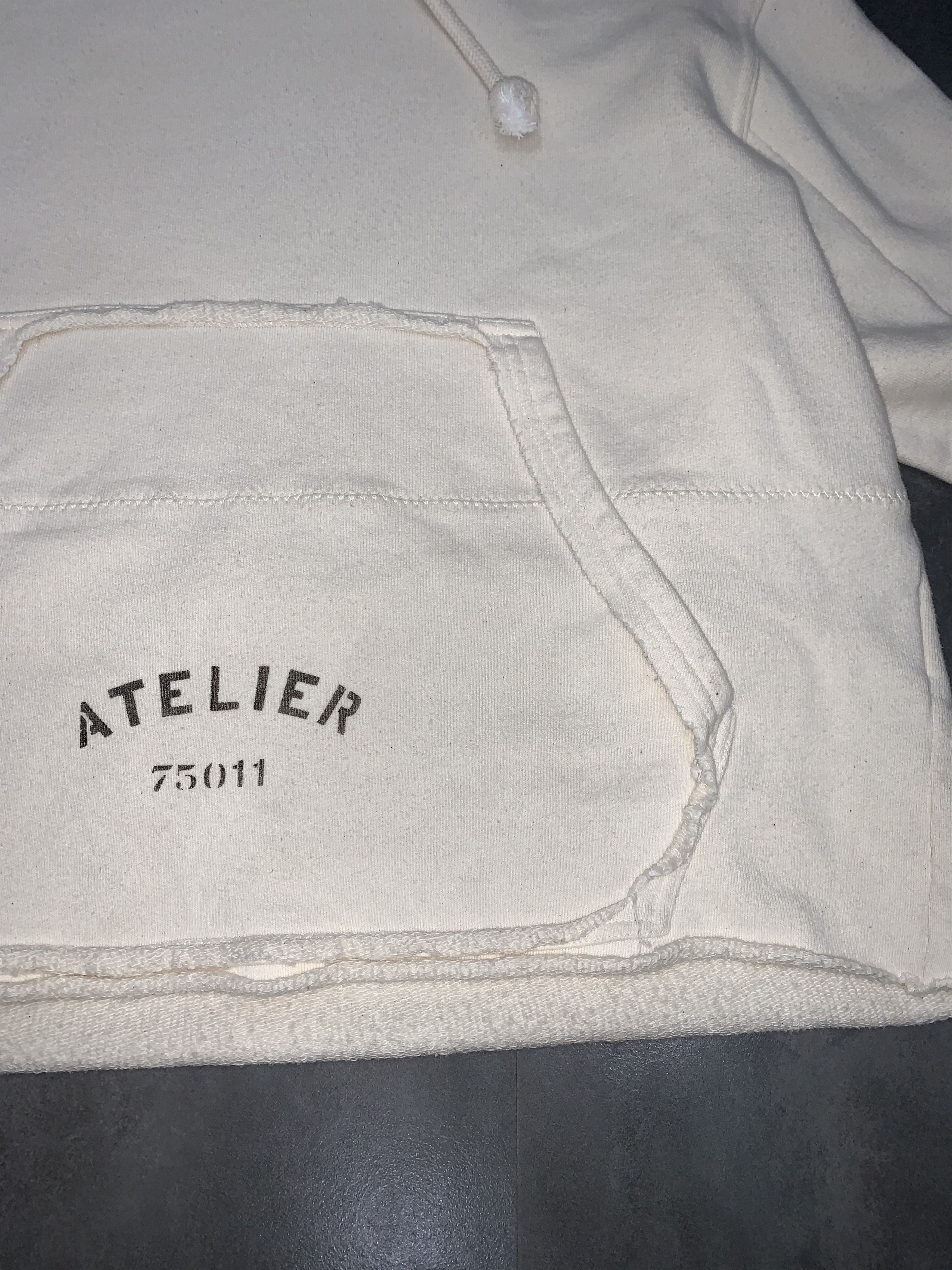 Maison Margiela DS! SS18 Maison Margiela "Atelier" Cropped Distorted Hoodie Size US M / EU 48-50 / 2 - 13 Thumbnail