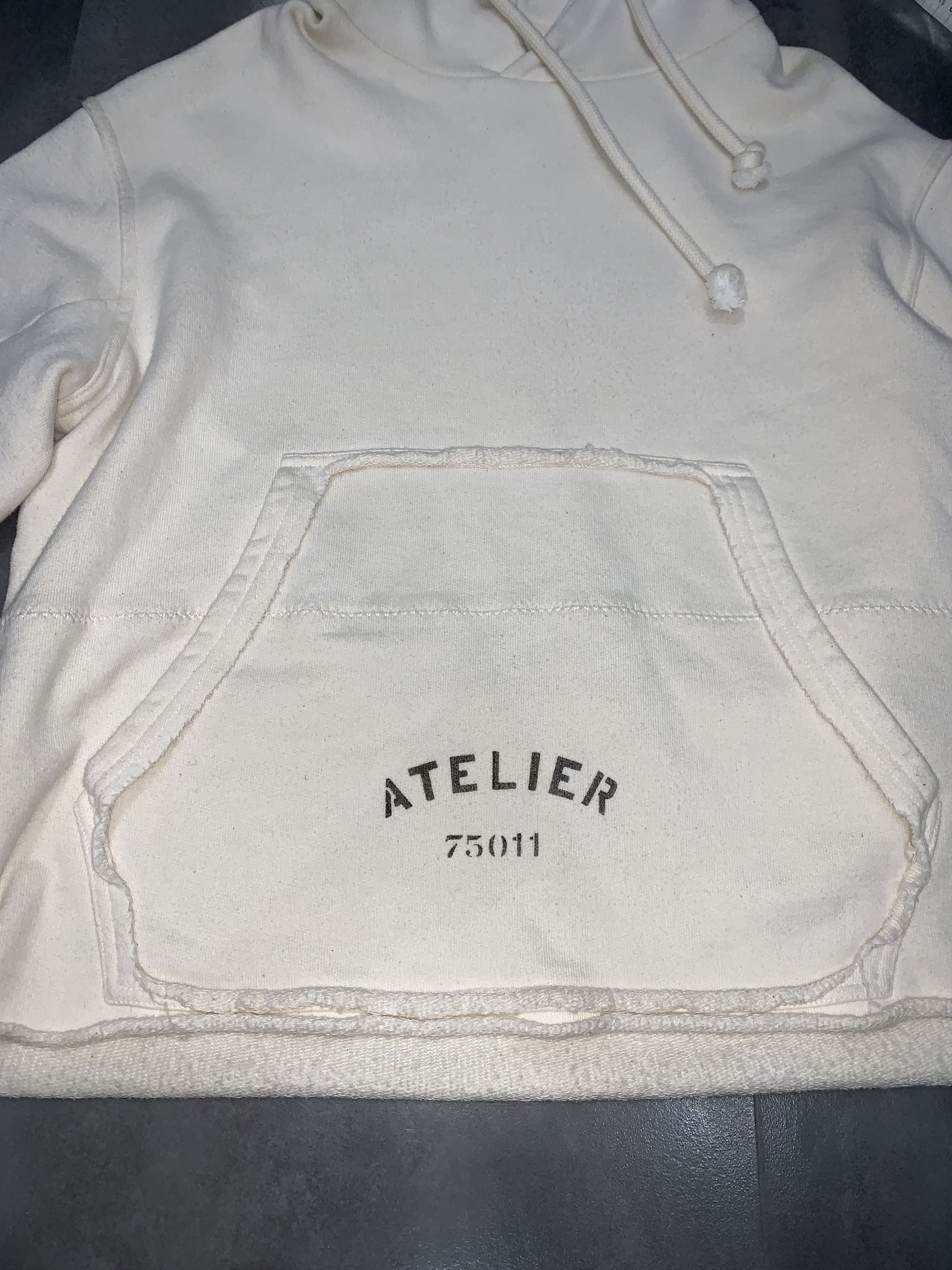 Maison Margiela DS! SS18 Maison Margiela "Atelier" Cropped Distorted Hoodie Size US M / EU 48-50 / 2 - 12 Thumbnail