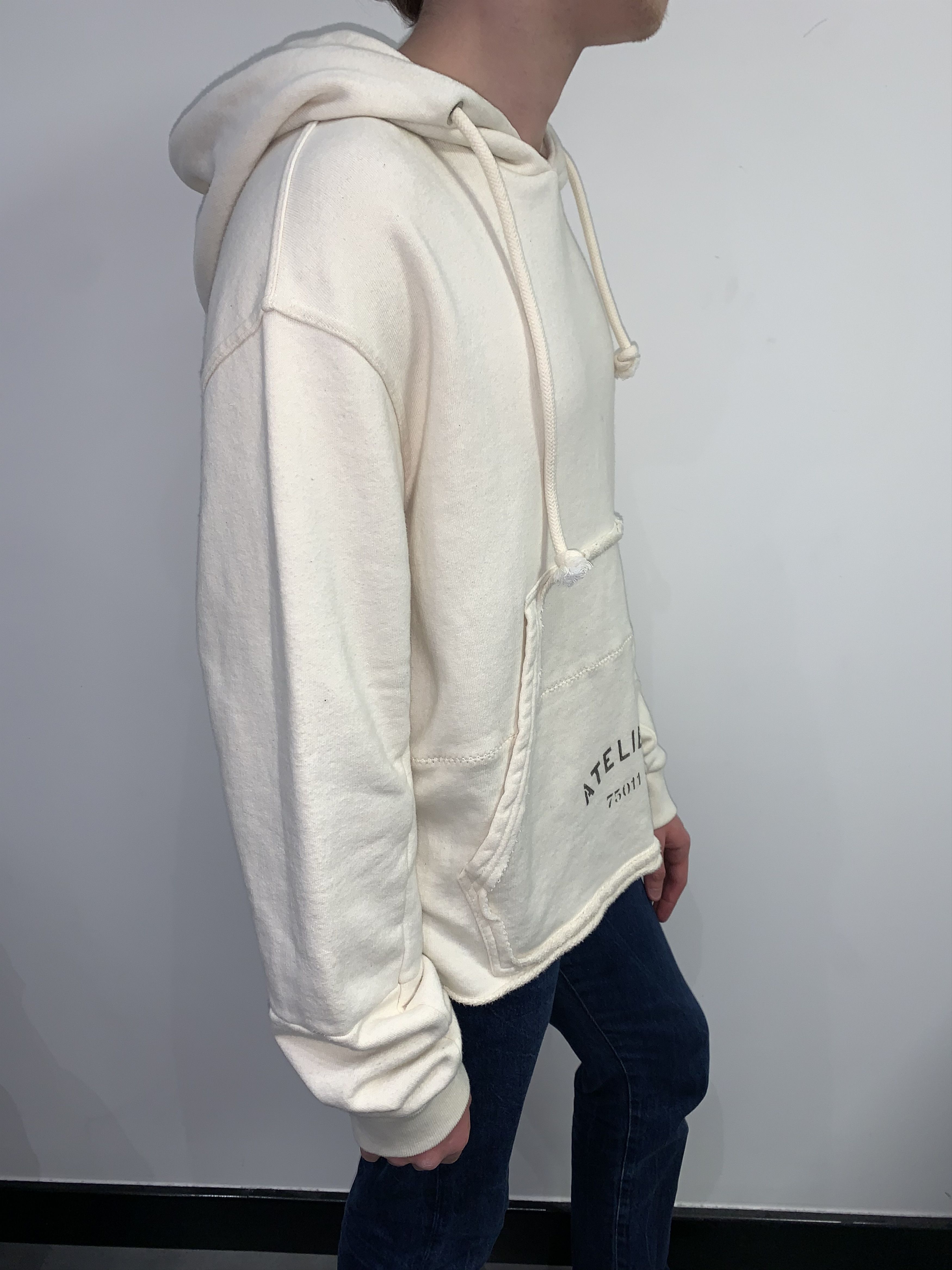 Maison Margiela DS! SS18 Maison Margiela "Atelier" Cropped Distorted Hoodie Size US M / EU 48-50 / 2 - 2 Thumbnail