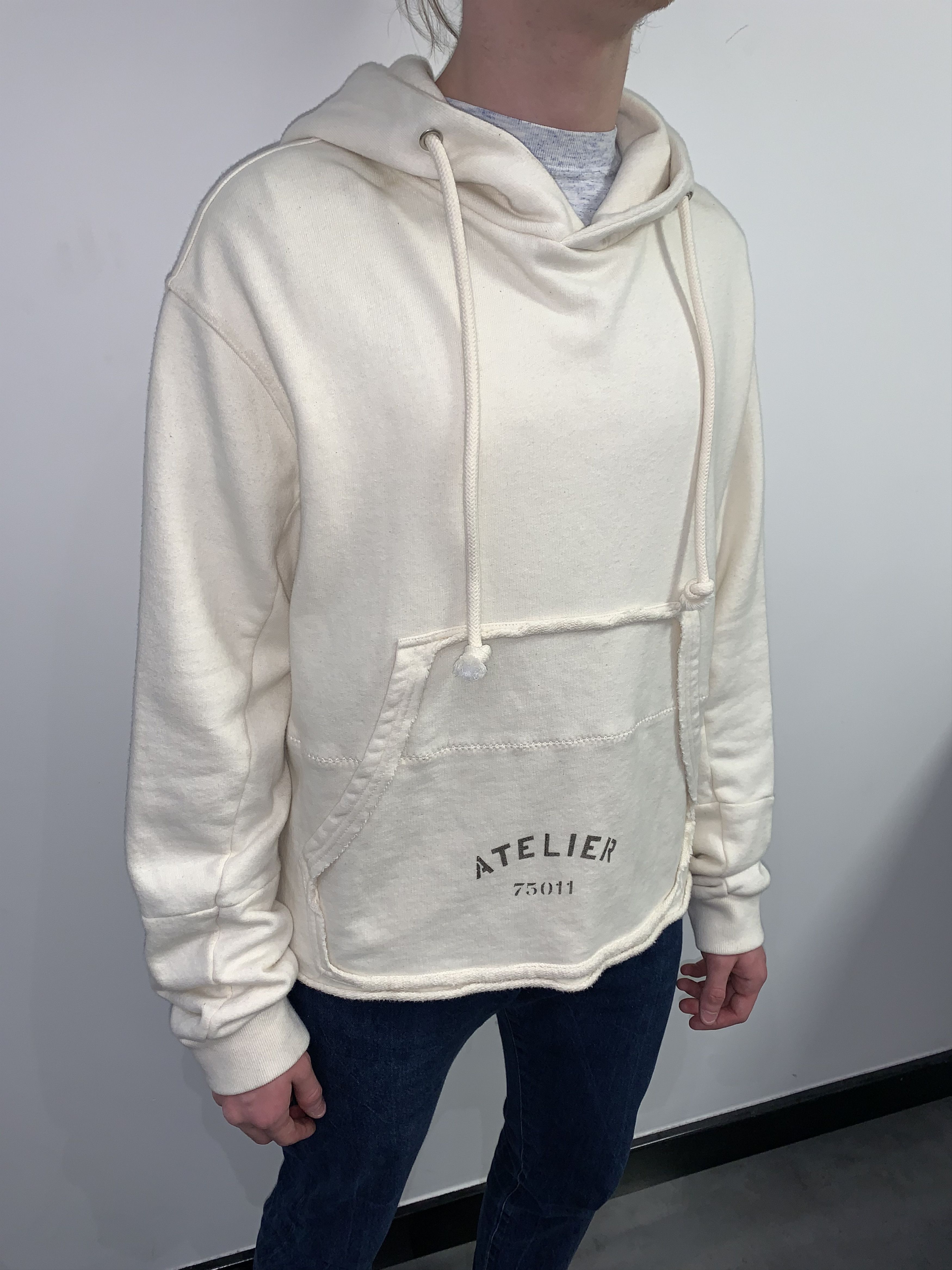 Maison Margiela DS! SS18 Maison Margiela "Atelier" Cropped Distorted Hoodie Size US M / EU 48-50 / 2 - 4 Thumbnail