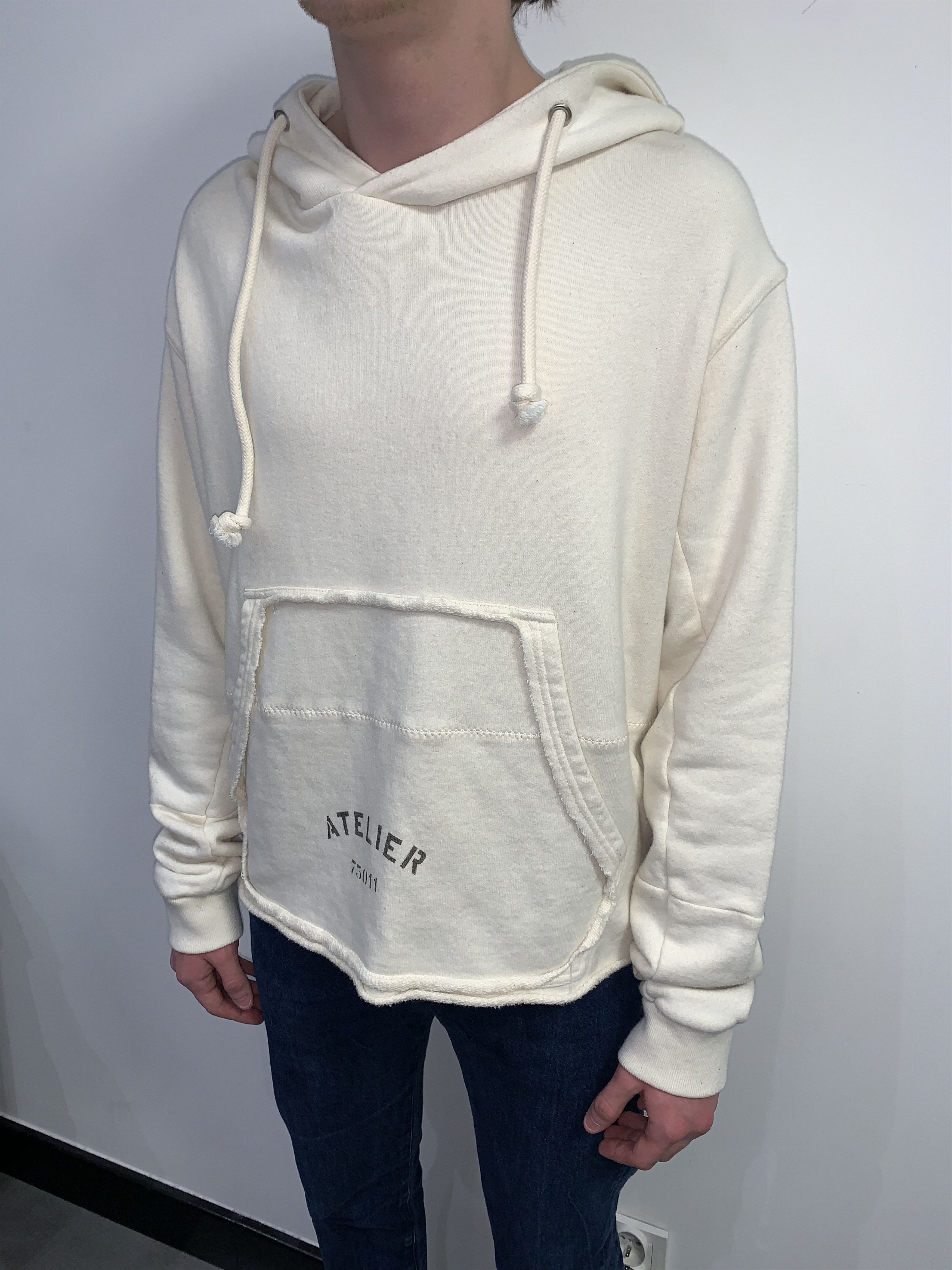 Maison Margiela DS! SS18 Maison Margiela "Atelier" Cropped Distorted Hoodie Size US M / EU 48-50 / 2 - 3 Thumbnail