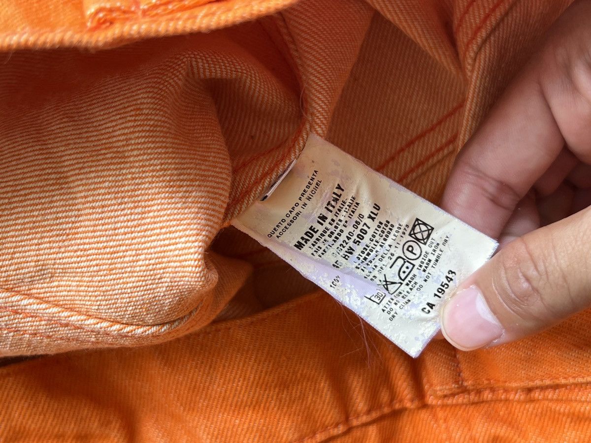 Helmut Lang Helmut Lang safety orange denim trucker jacket Size US XS / EU 42 / 0 - 8 Thumbnail