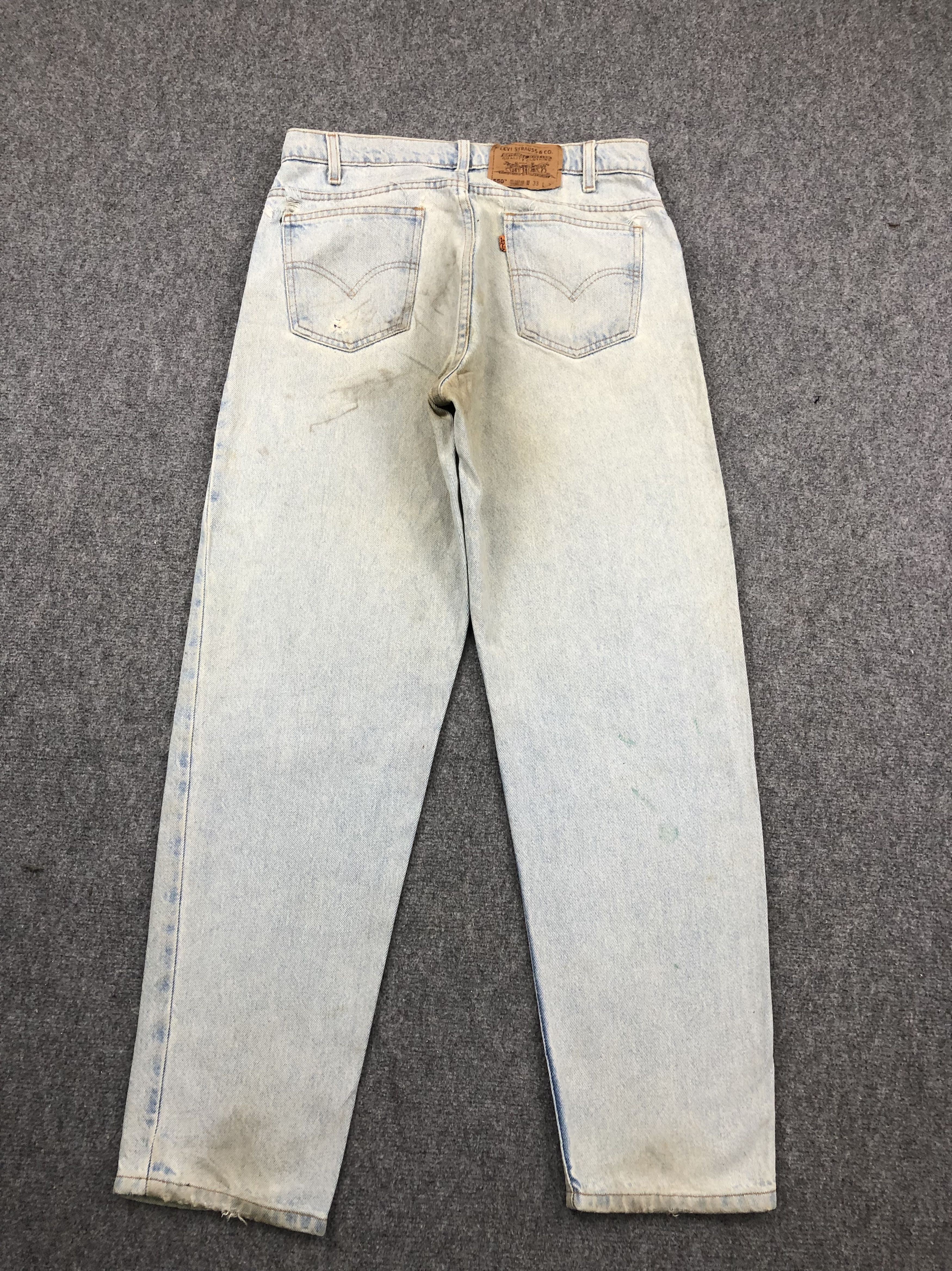 Levi's × Vintage Vintage 90s Levis 550 Orange Tab Light Wash Jeans Size US 32 / EU 48 - 3 Thumbnail