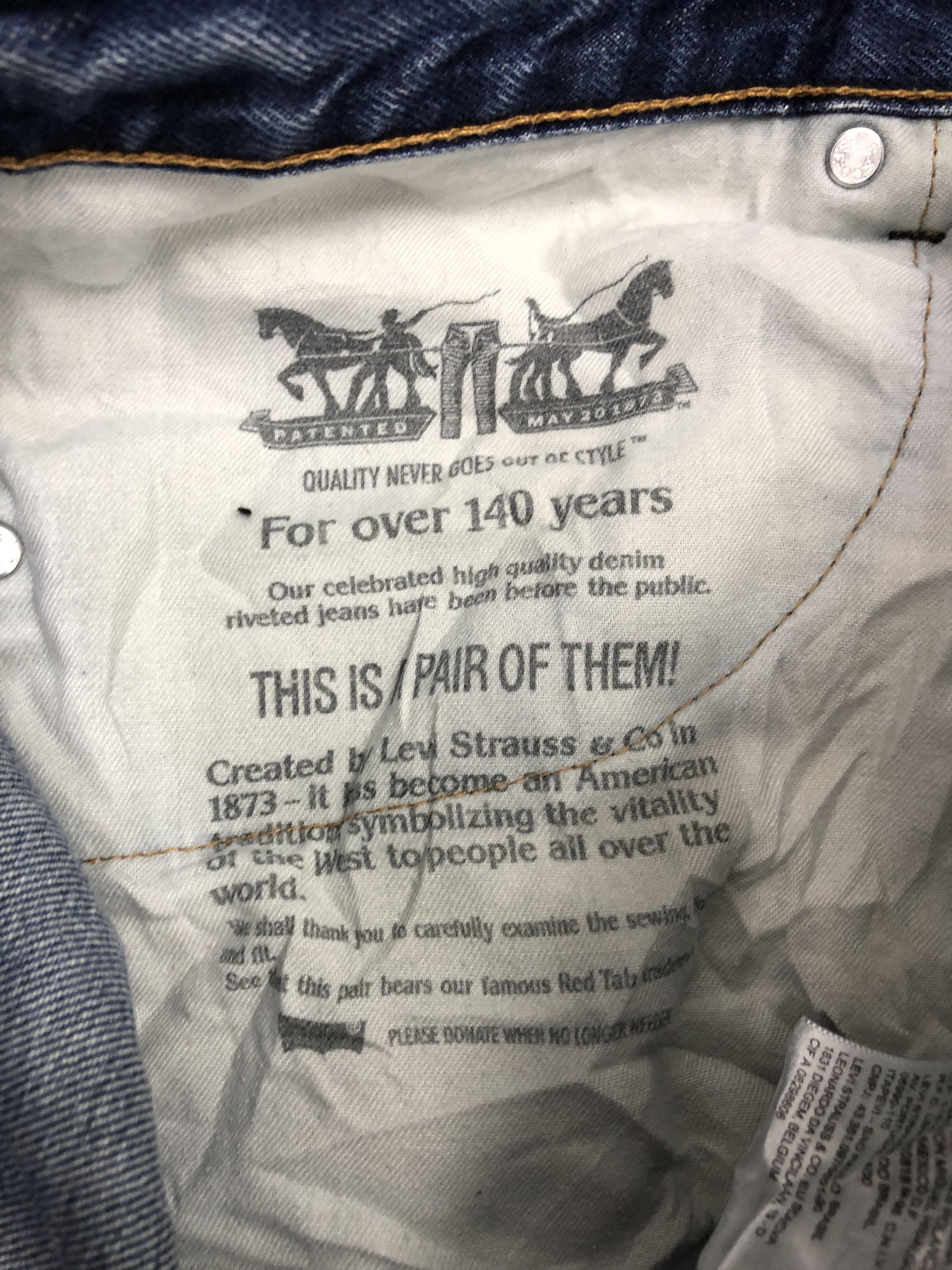 Vintage Levis 505 Faded Blue Jeans