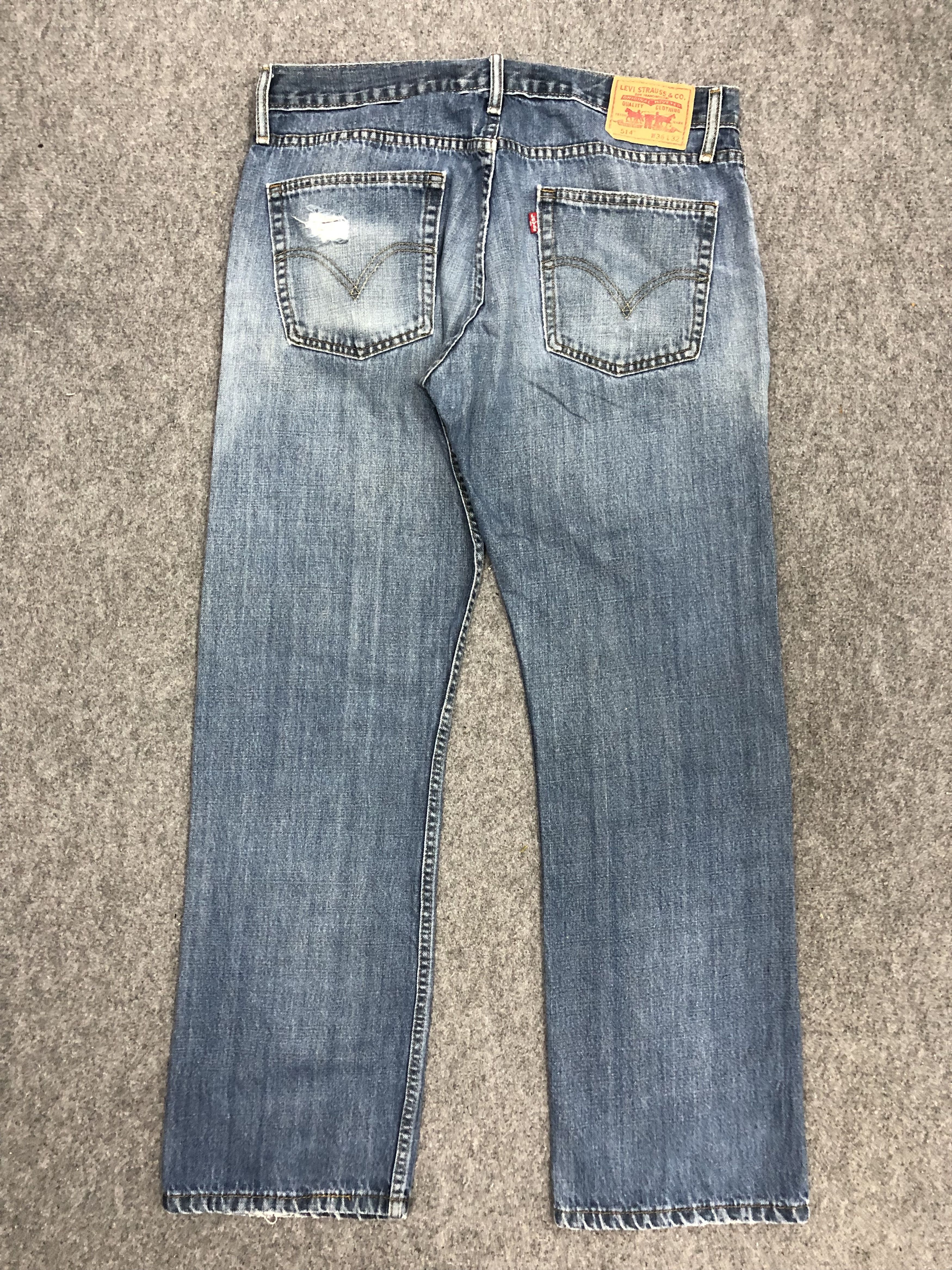Levi's × Vintage Vintage Levis 514 Faded Blue Jeans Size US 36 / EU 52 - 3 Thumbnail