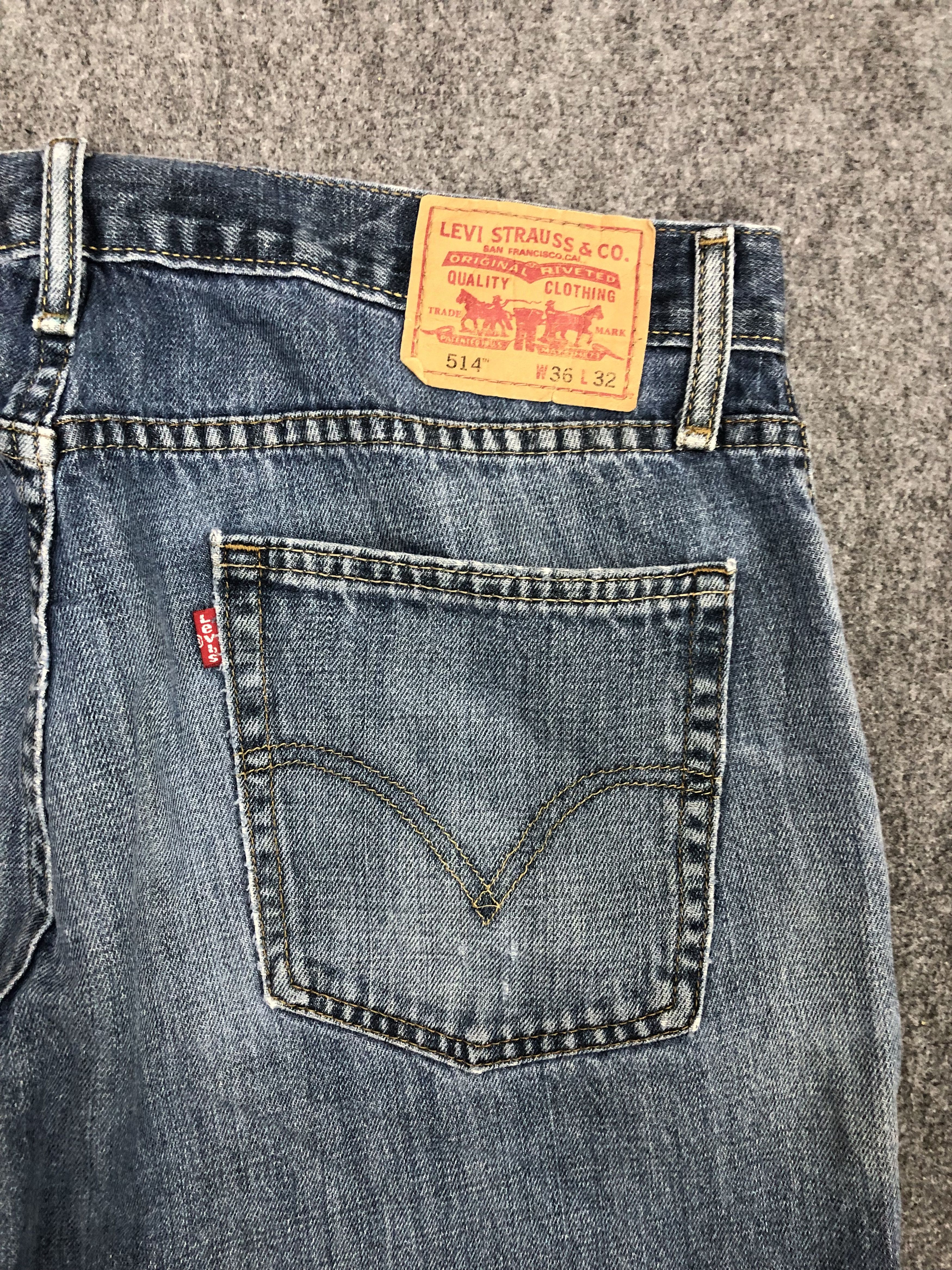 Levi's × Vintage Vintage Levis 514 Faded Blue Jeans Size US 36 / EU 52 - 13 Thumbnail