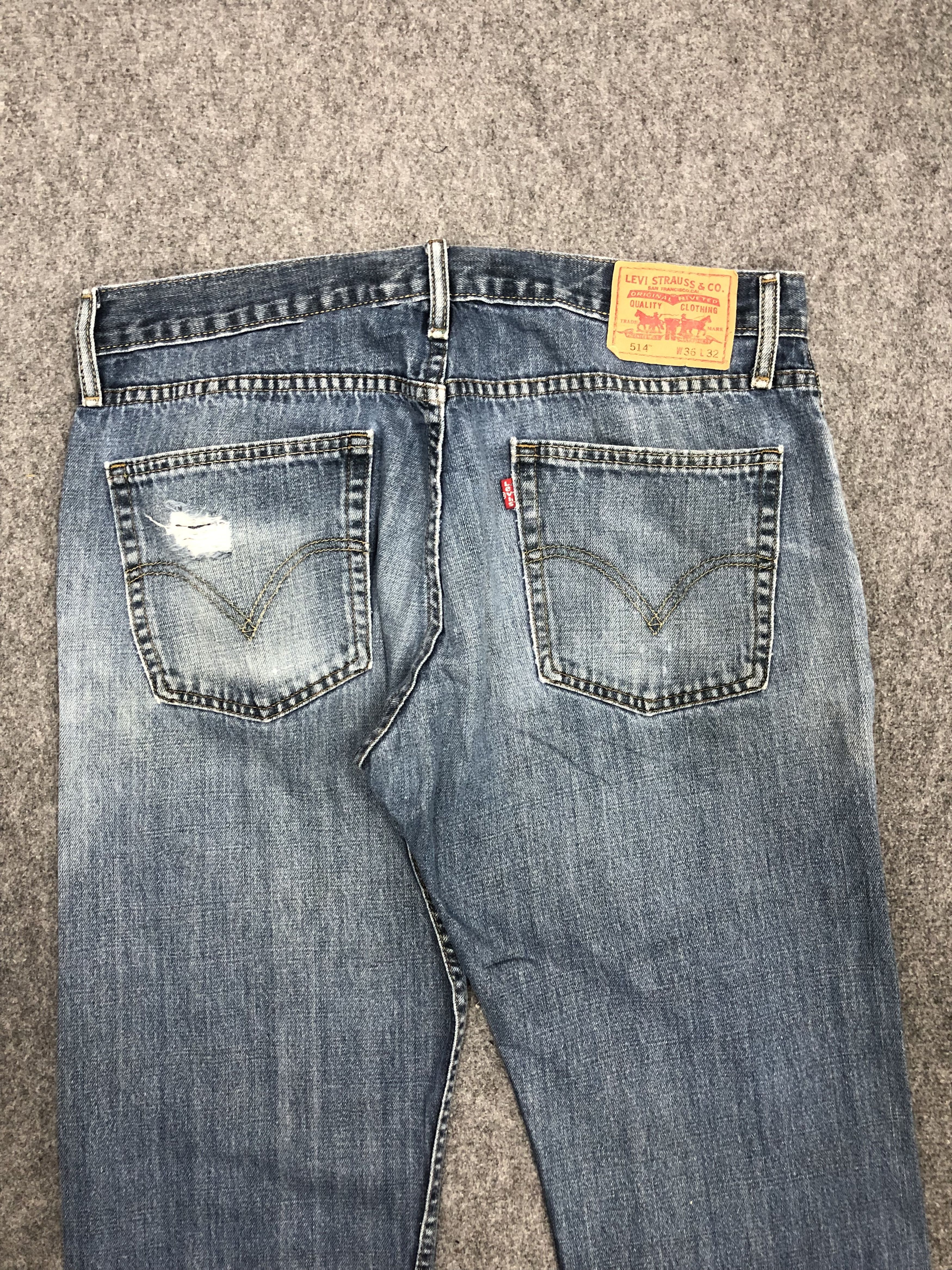 Levi's × Vintage Vintage Levis 514 Faded Blue Jeans Size US 36 / EU 52 - 4 Thumbnail