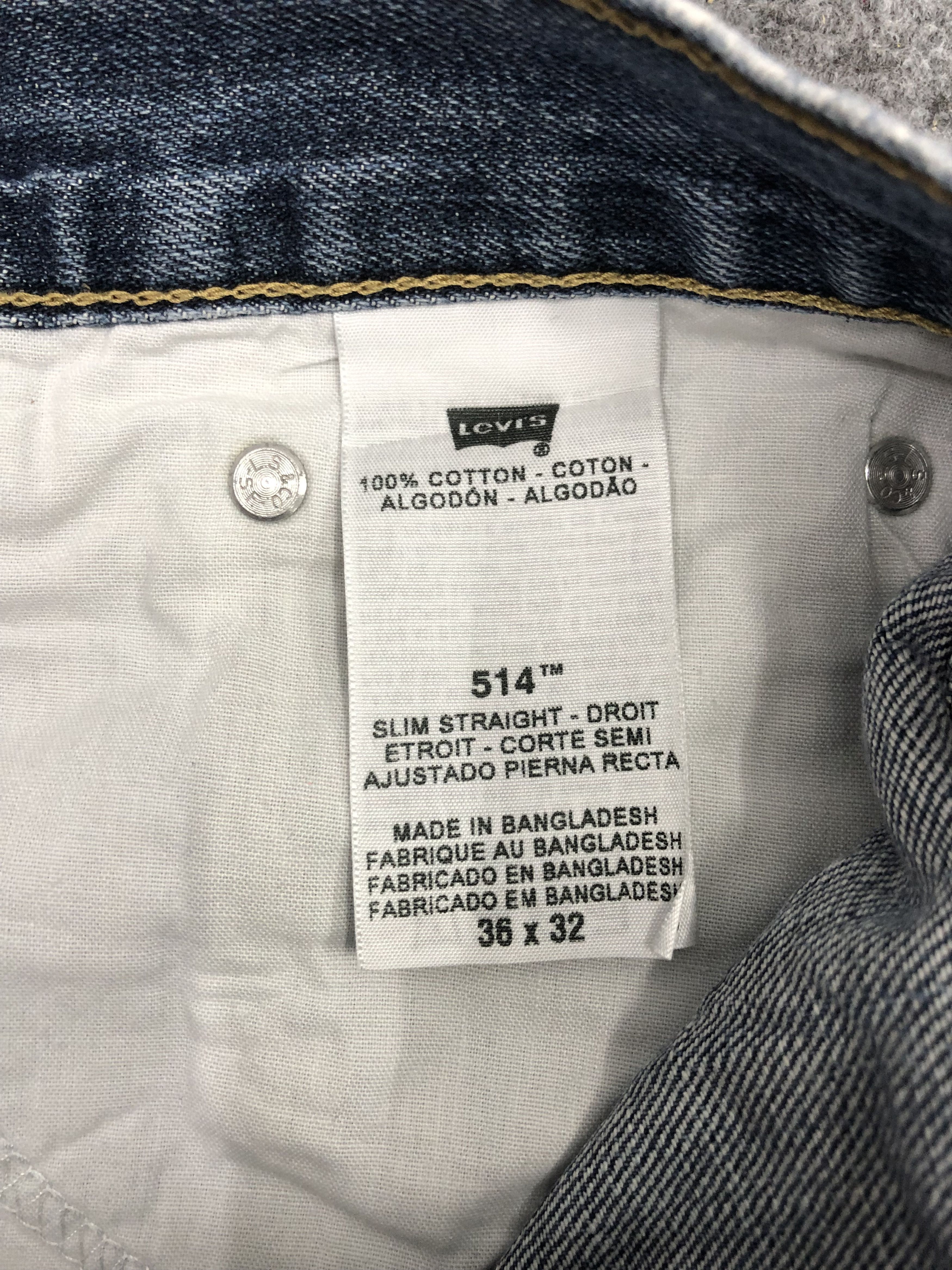 Levi's × Vintage Vintage Levis 514 Faded Blue Jeans Size US 36 / EU 52 - 6 Thumbnail