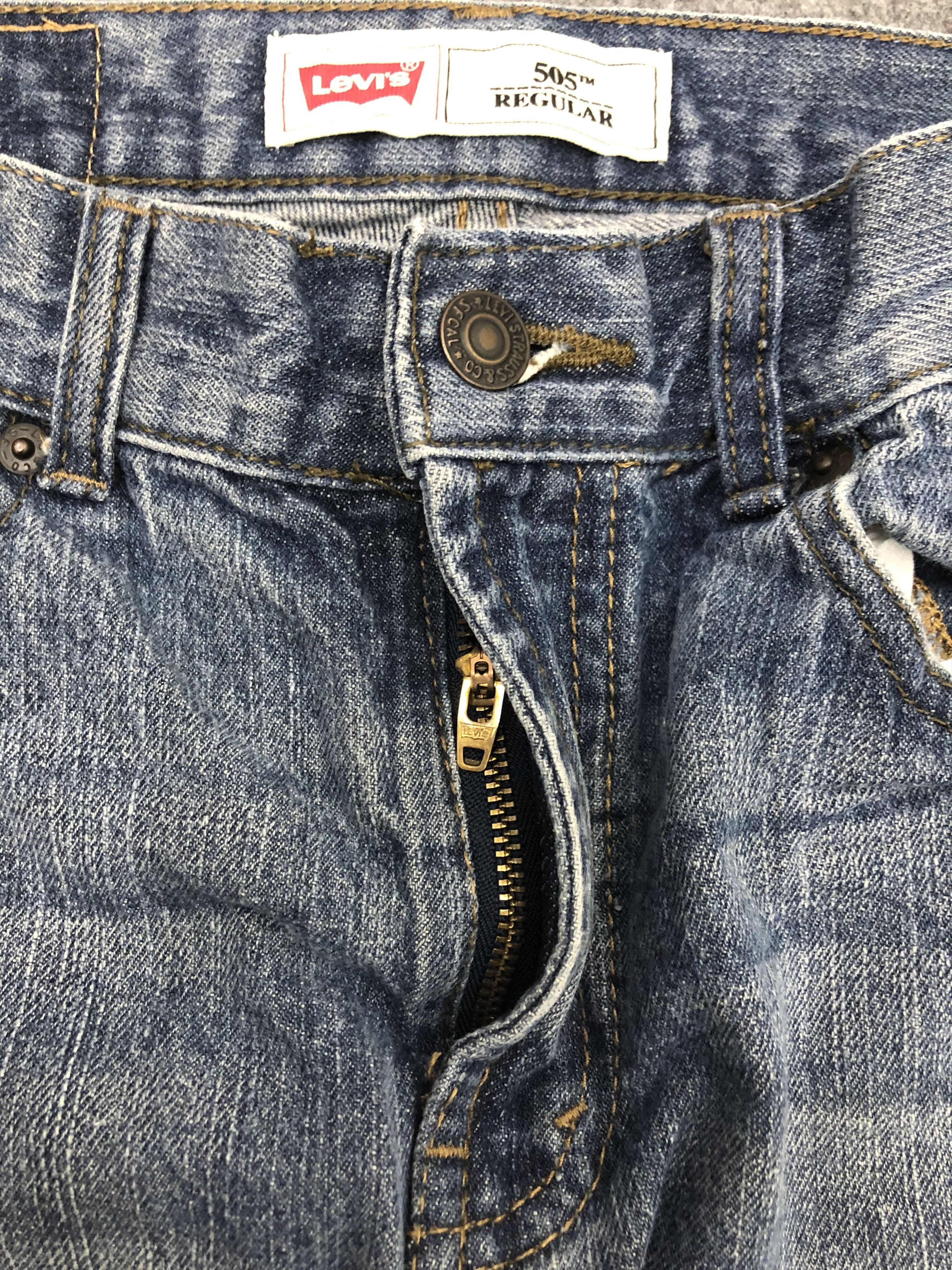 Levi's × Vintage Vintage Levis 505 Faded Blue Jeans Size US 30 / EU 46 - 11 Thumbnail