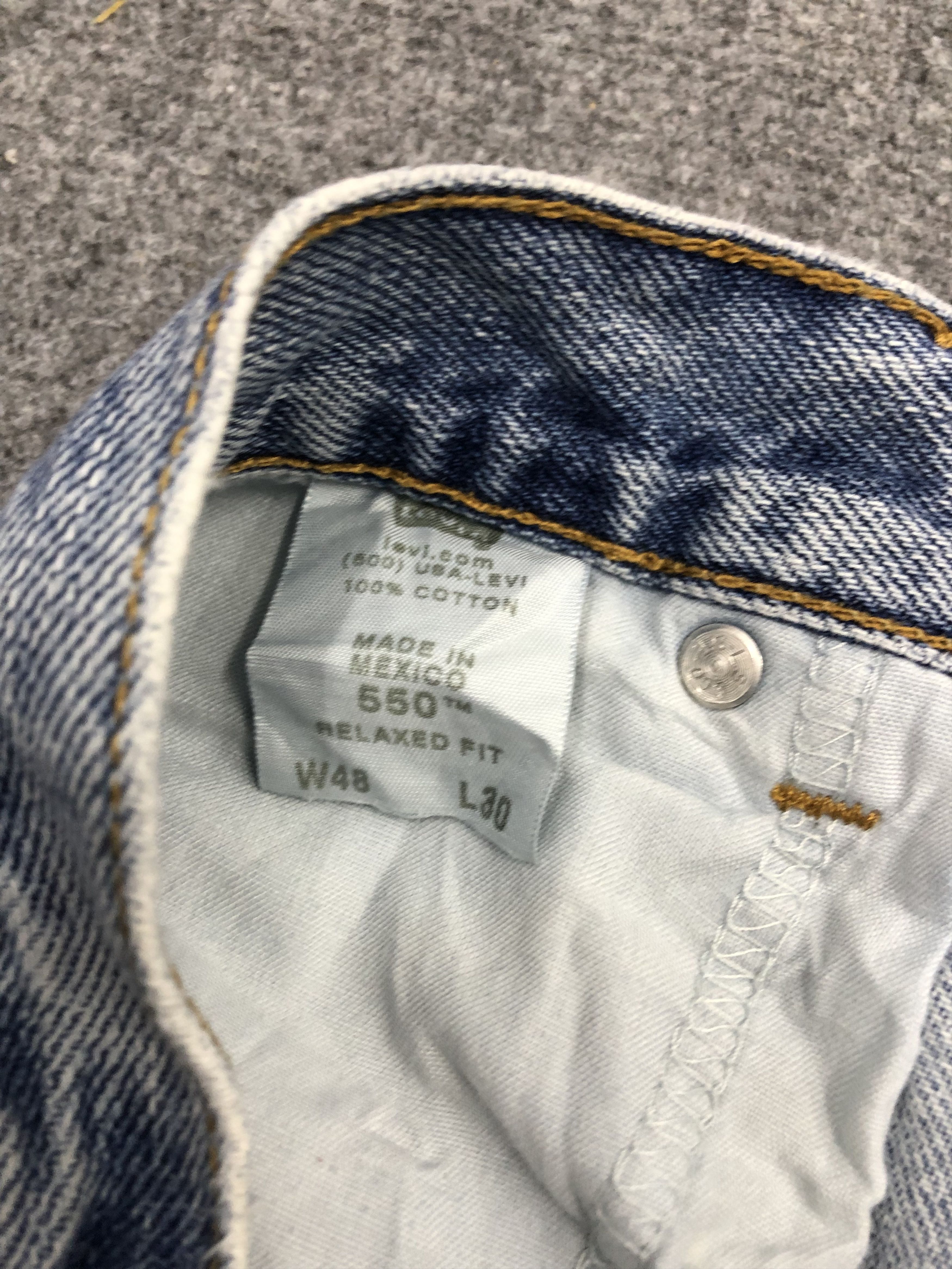 Levi's × Vintage Vintage Levis 550 Light Wash Jeans Size US 44 / EU 60 - 6 Thumbnail