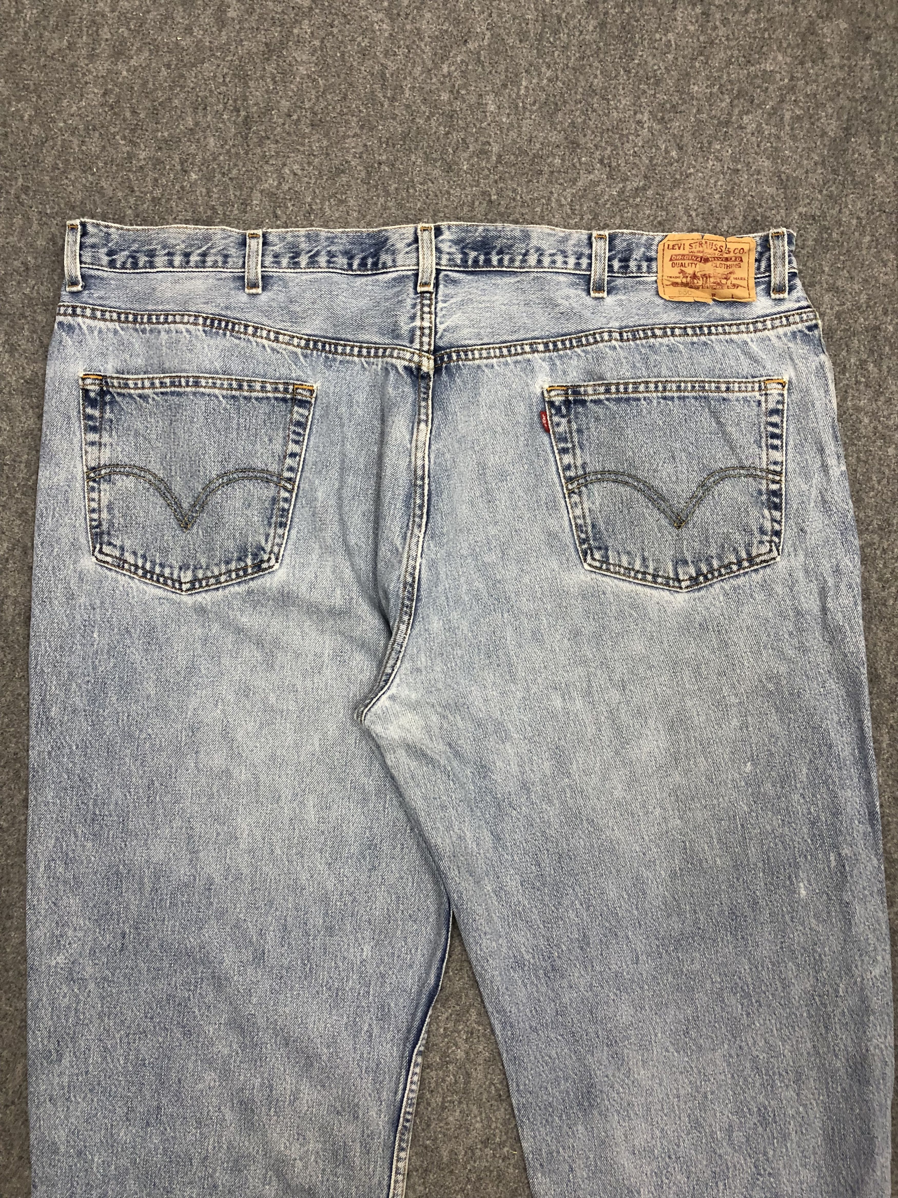 Levi's × Vintage Vintage Levis 550 Light Wash Jeans Size US 44 / EU 60 - 4 Thumbnail