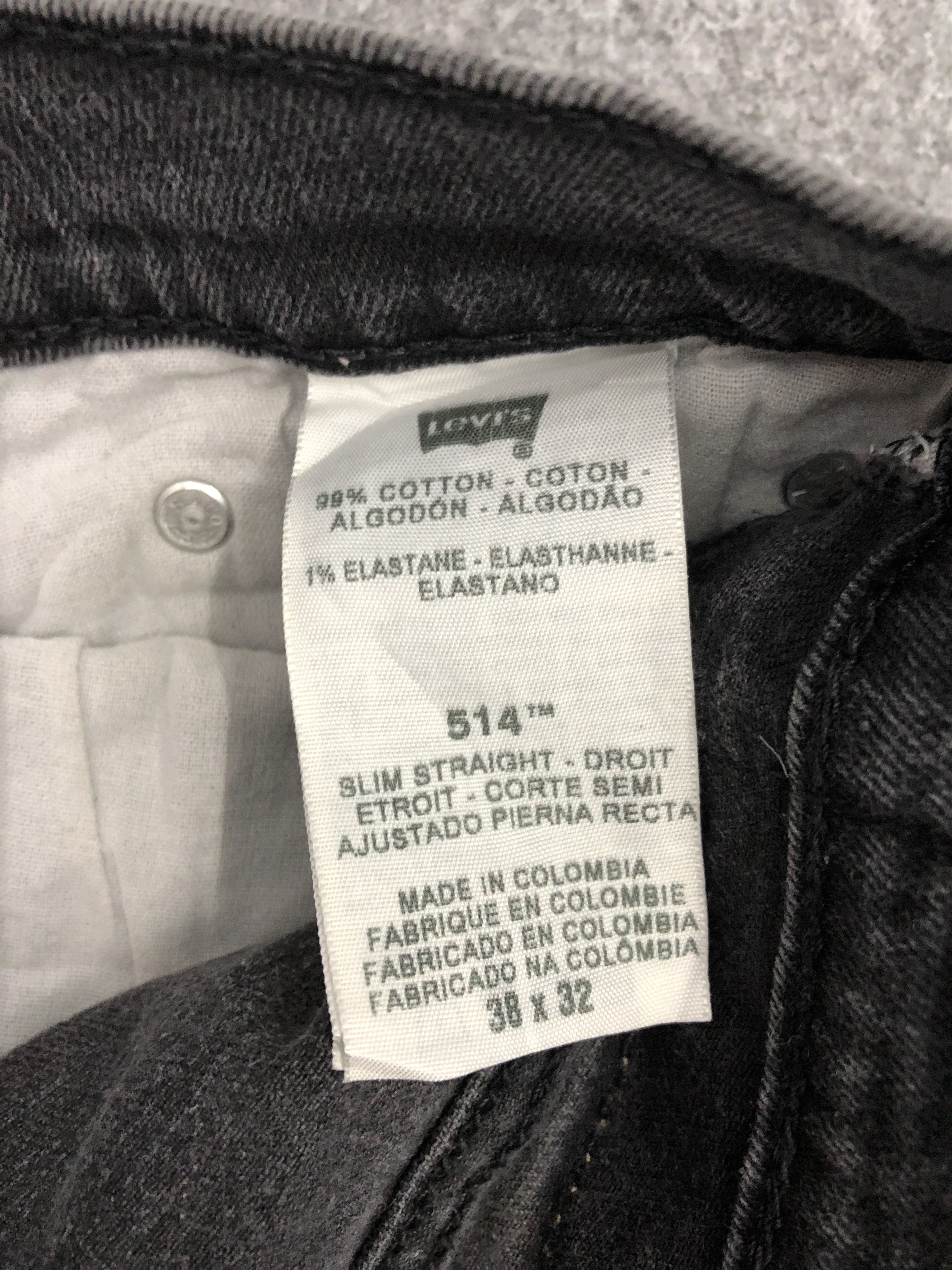 Levi's × Vintage Vintage Levis 514 Faded Black Jeans Size US 38 / EU 54 - 6 Thumbnail
