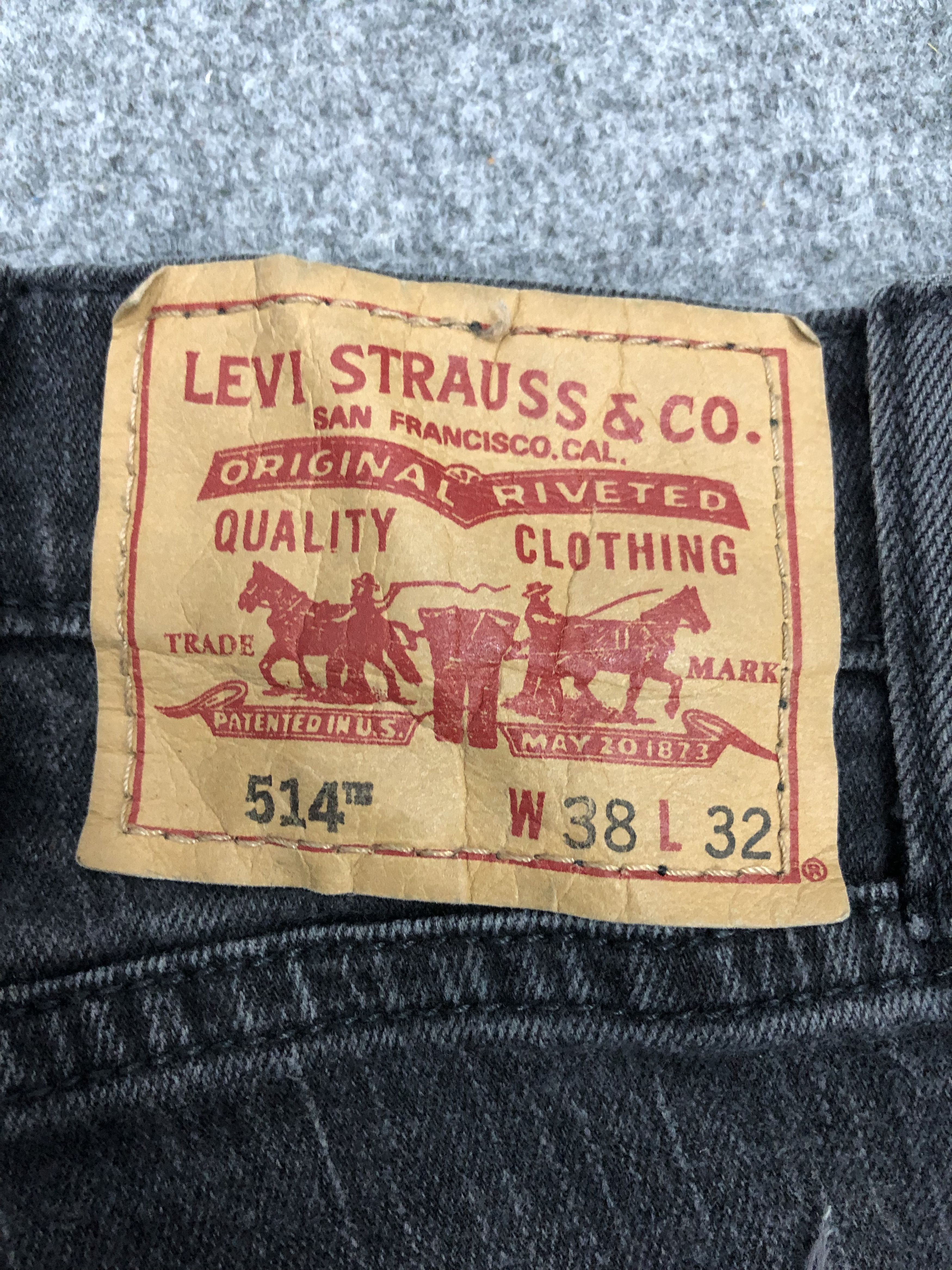 Levi's × Vintage Vintage Levis 514 Faded Black Jeans Size US 38 / EU 54 - 5 Thumbnail