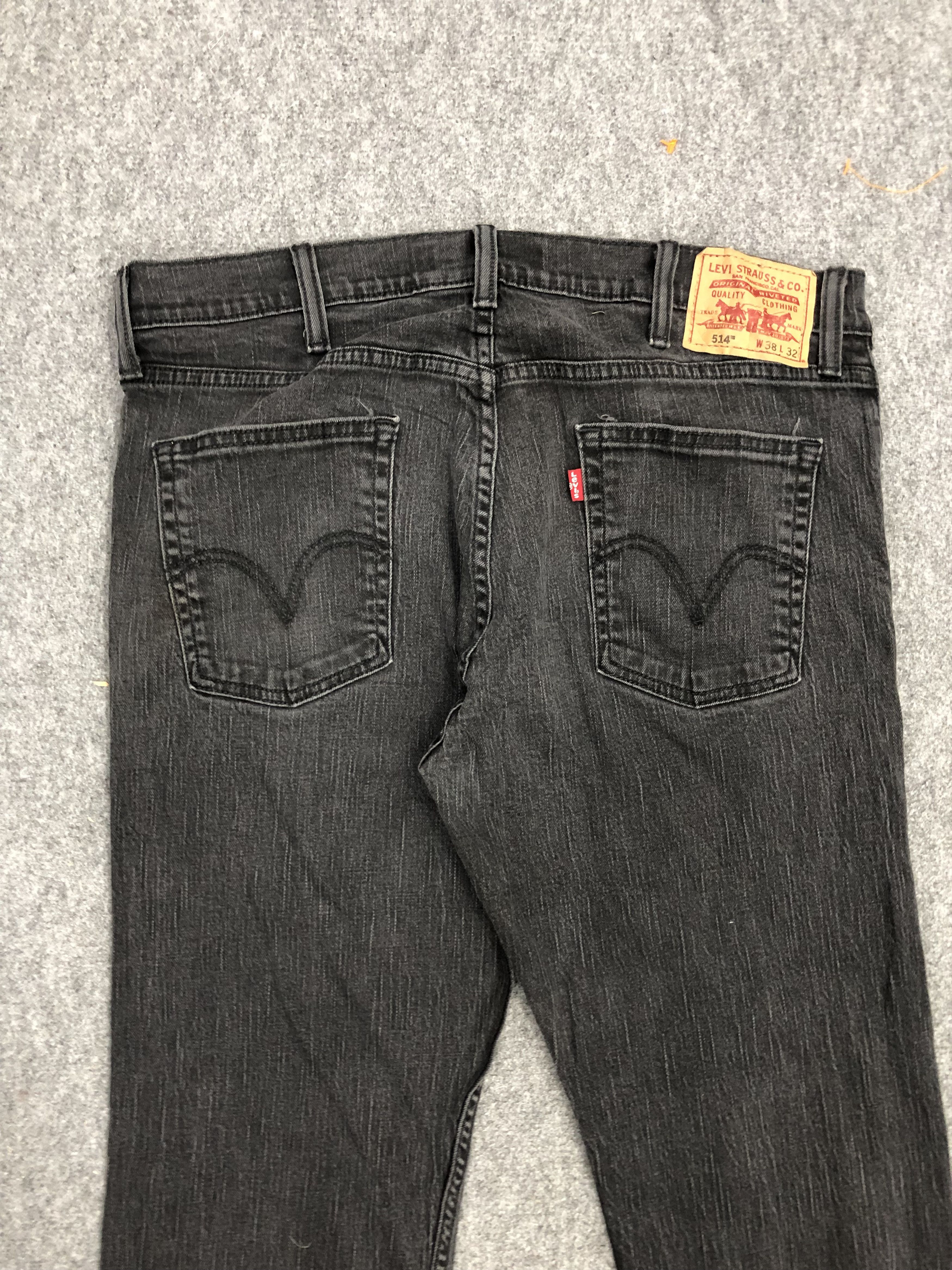 Levi's × Vintage Vintage Levis 514 Faded Black Jeans Size US 38 / EU 54 - 4 Thumbnail
