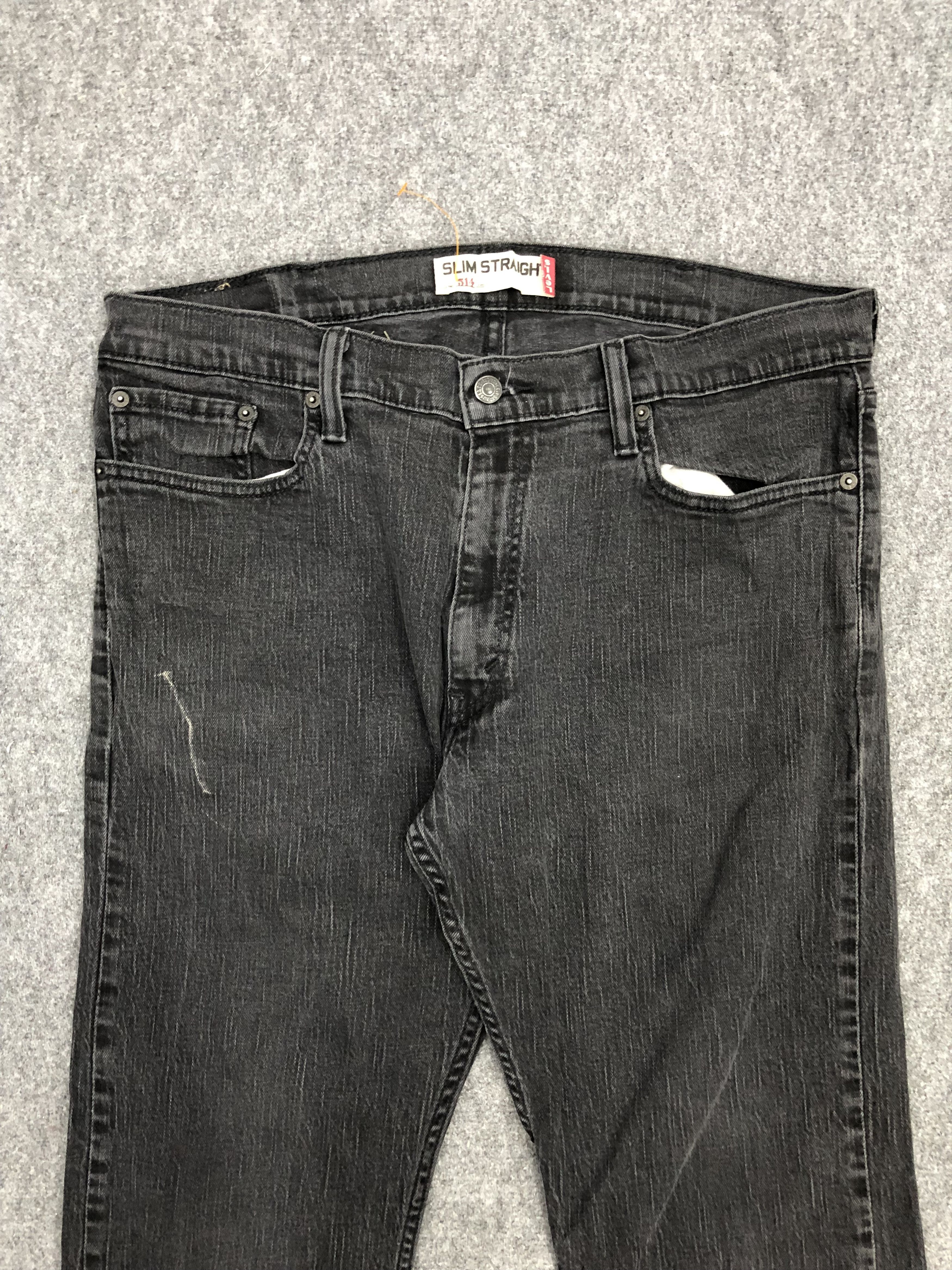 Levi's × Vintage Vintage Levis 514 Faded Black Jeans Size US 38 / EU 54 - 2 Thumbnail