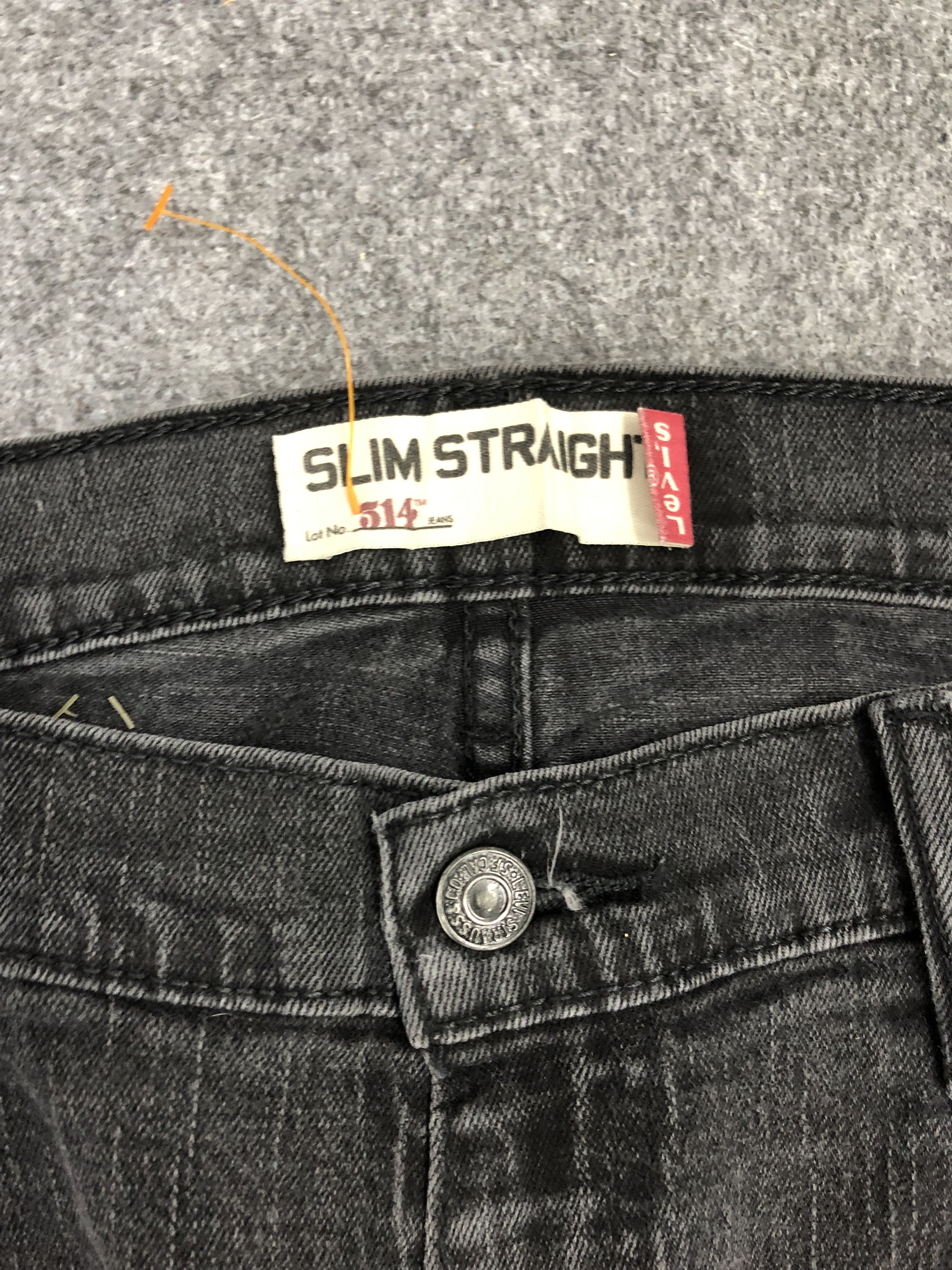 Levi's × Vintage Vintage Levis 514 Faded Black Jeans Size US 38 / EU 54 - 9 Thumbnail