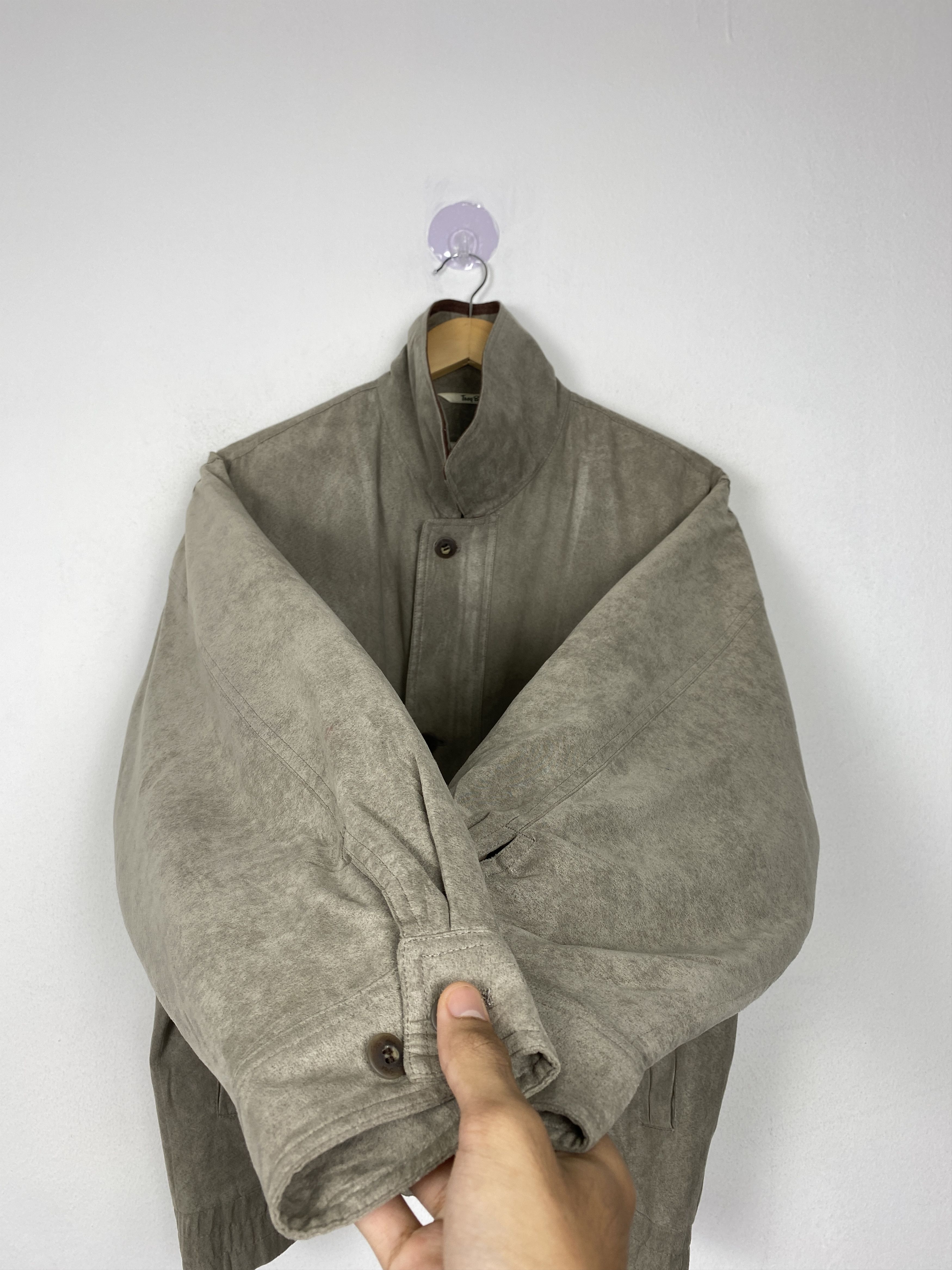 Japanese Brand Vintage TROY BROS Gray Velvet Bomber Jacket Size US M / EU 48-50 / 2 - 6 Thumbnail