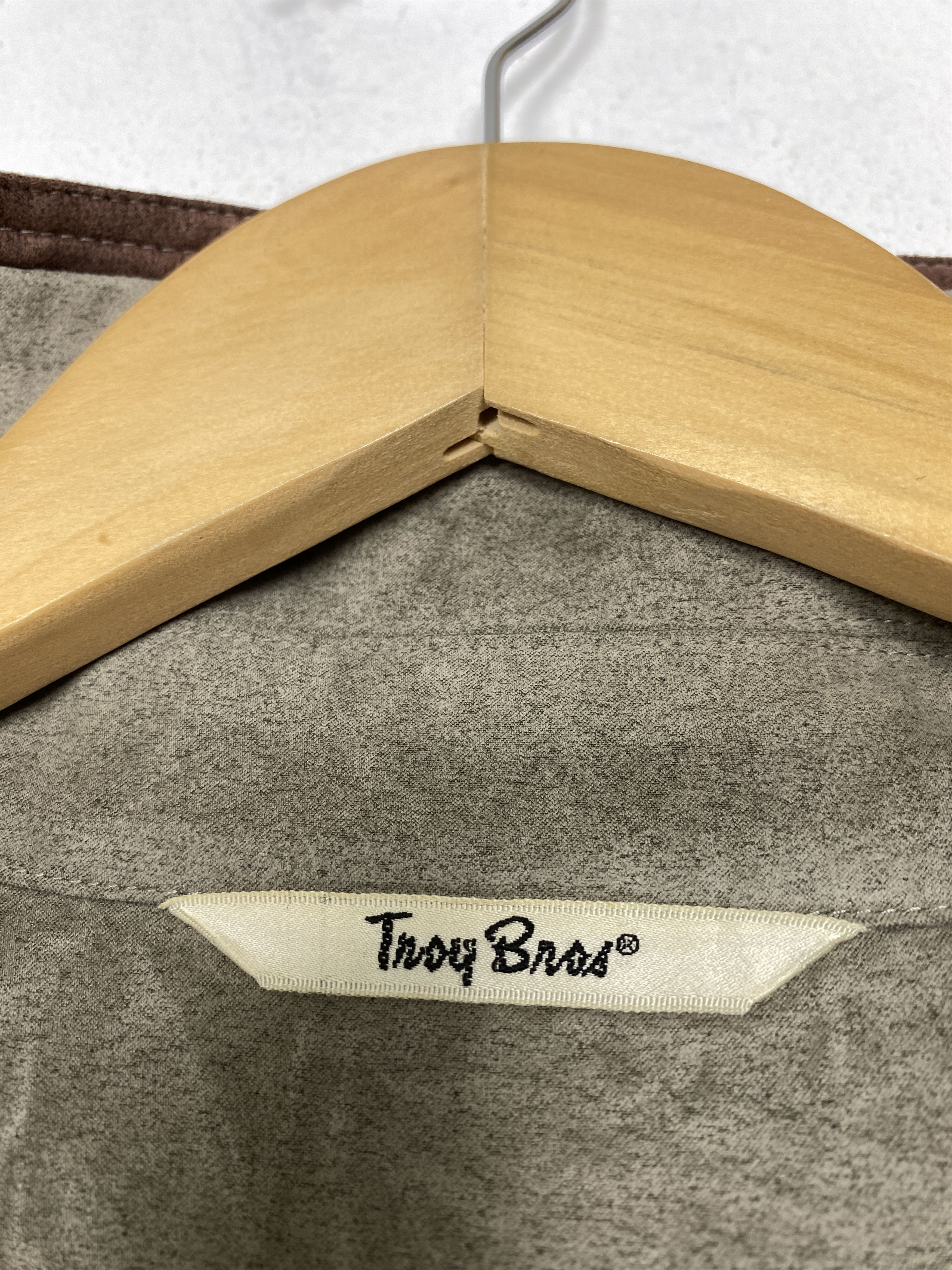 Japanese Brand Vintage TROY BROS Gray Velvet Bomber Jacket Size US M / EU 48-50 / 2 - 15 Thumbnail