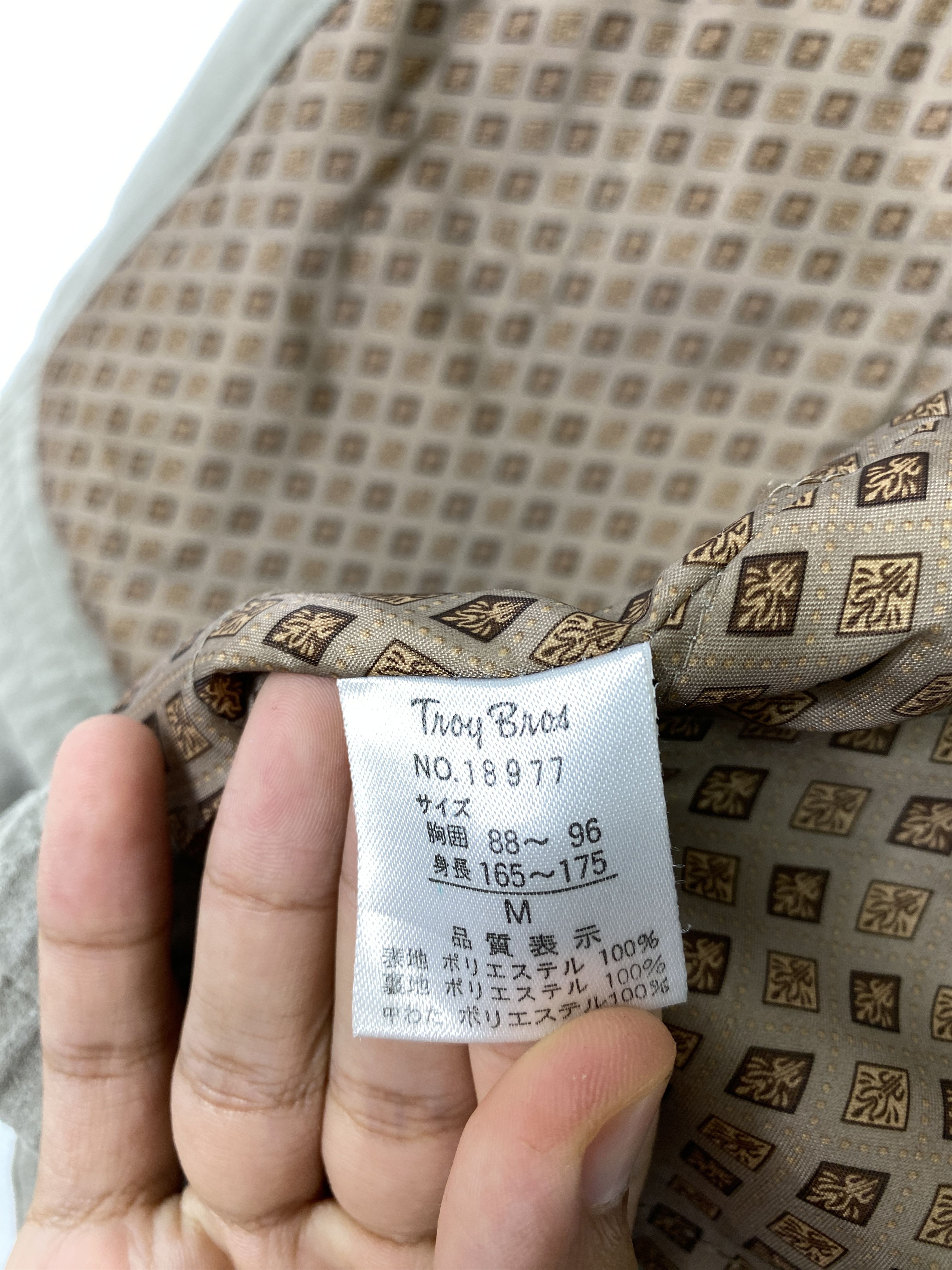 Japanese Brand Vintage TROY BROS Gray Velvet Bomber Jacket Size US M / EU 48-50 / 2 - 16 Thumbnail