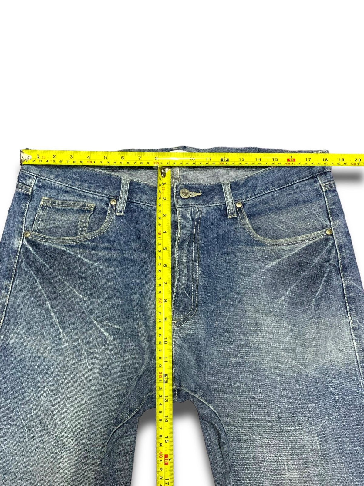 Japanese Brand Vintage Japanese Growth By Grail Distressed Jeans Size US 37 - 10 Thumbnail