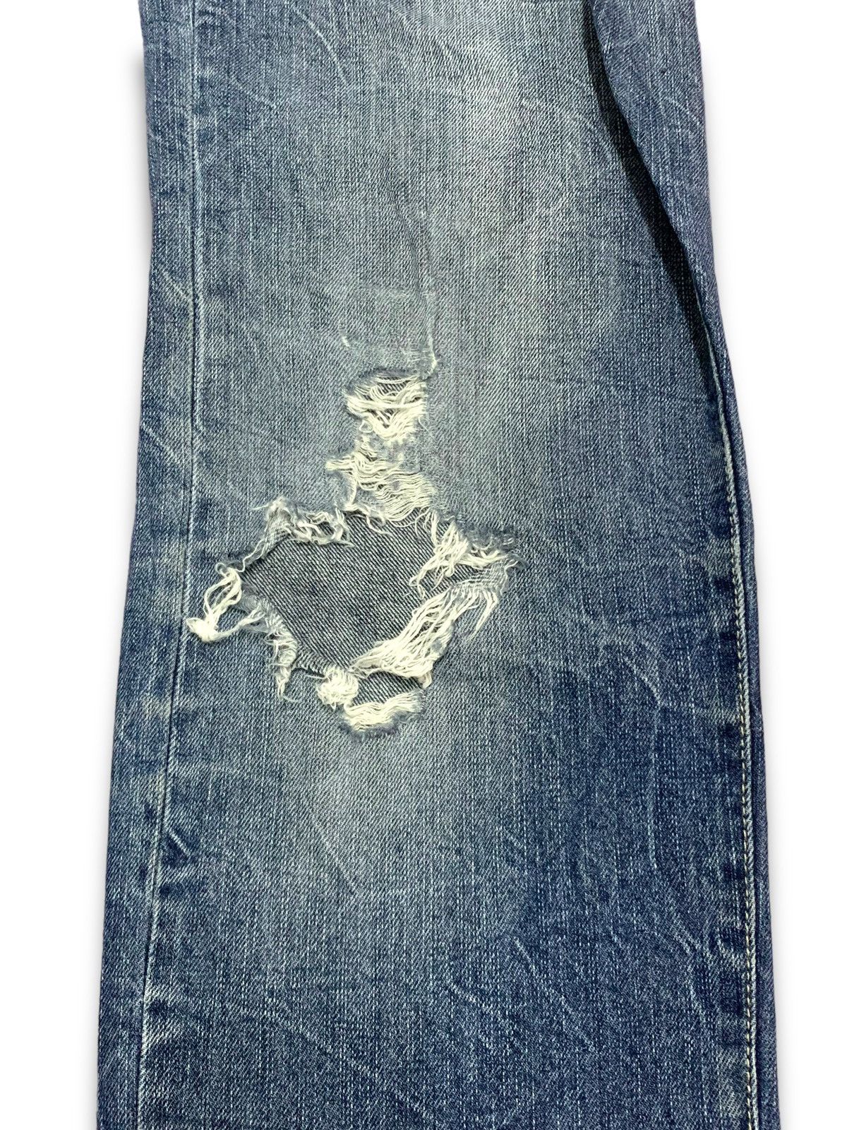 Japanese Brand Vintage Japanese Growth By Grail Distressed Jeans Size US 37 - 4 Thumbnail