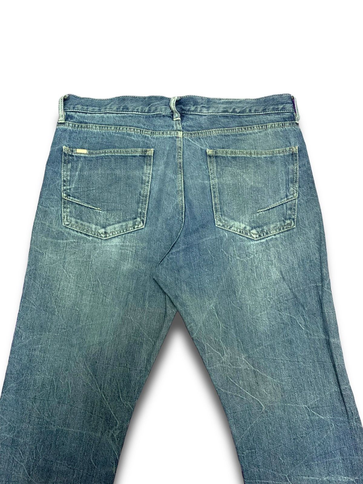 Japanese Brand Vintage Japanese Growth By Grail Distressed Jeans Size US 37 - 3 Thumbnail