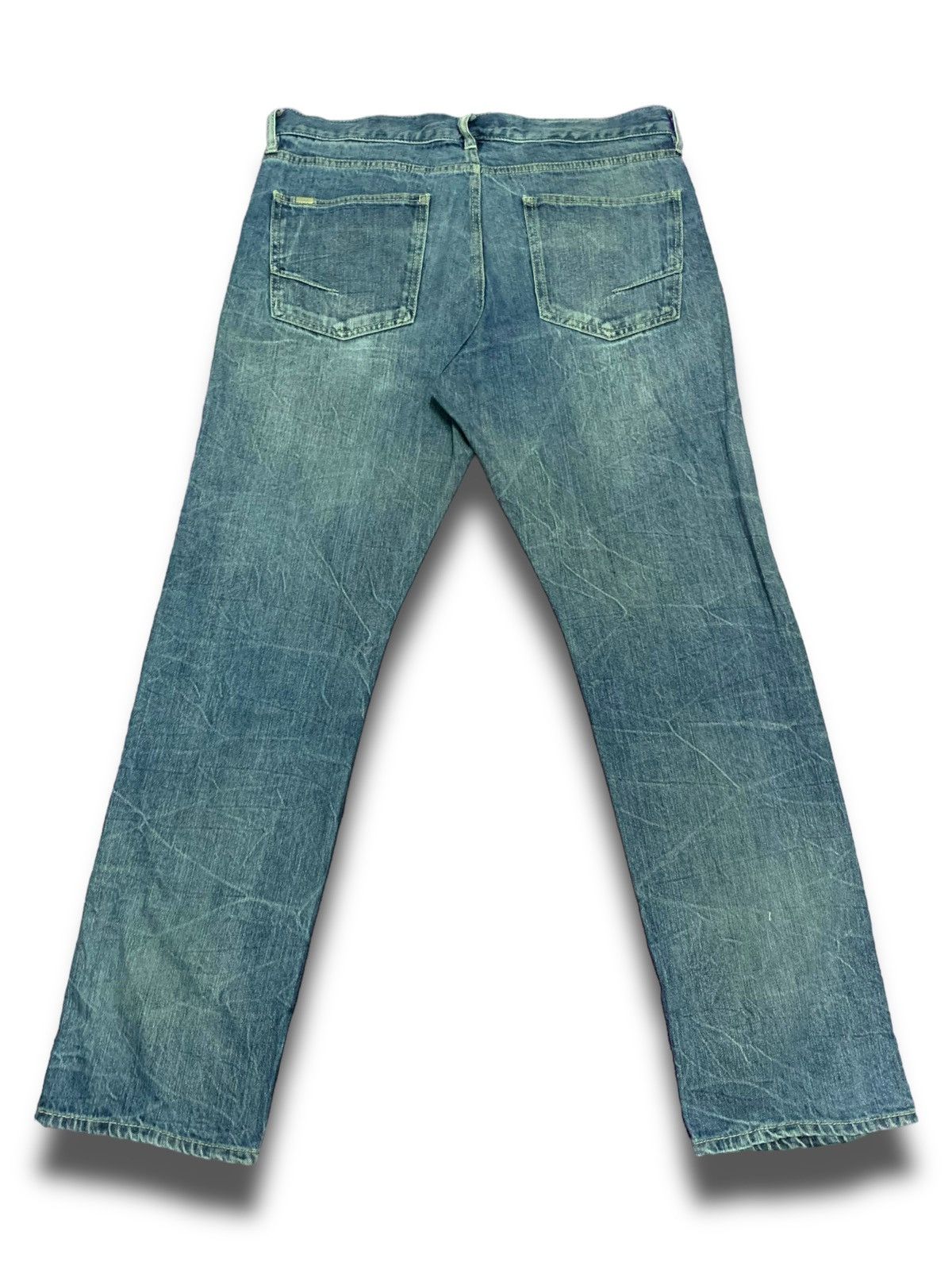 Japanese Brand Vintage Japanese Growth By Grail Distressed Jeans Size US 37 - 2 Thumbnail