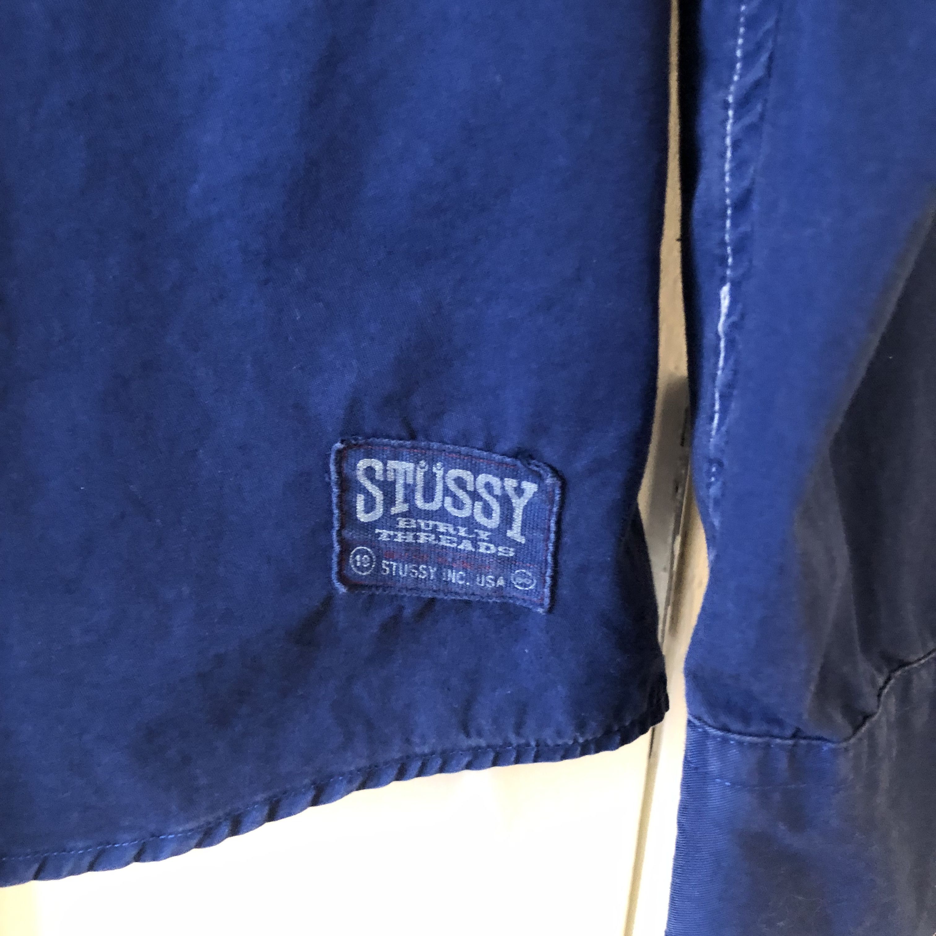 Stussy × Vintage Archived Stussy 'Burly Threads' 1990s Shirt Size US XL / EU 56 / 4 - 2 Thumbnail