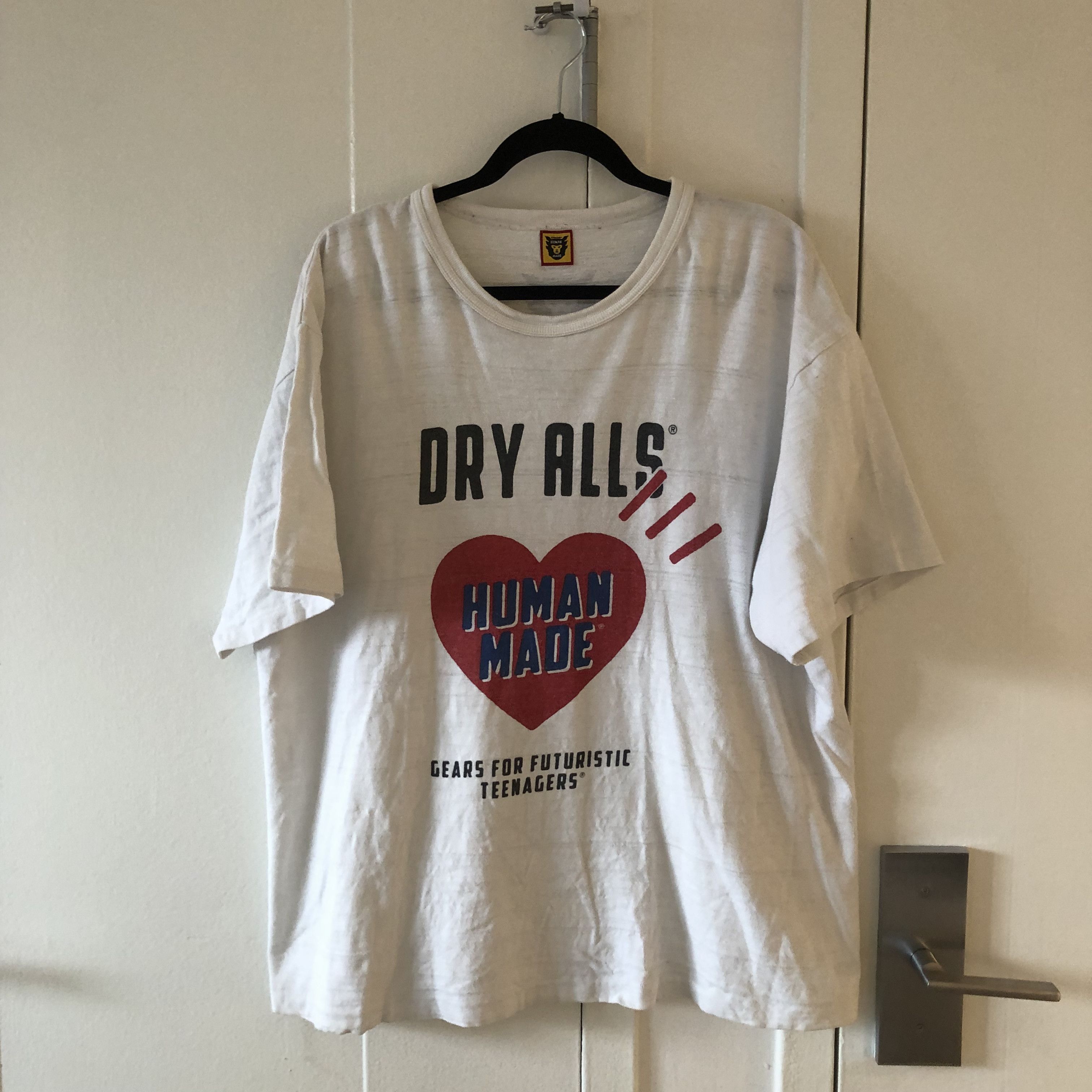 Image of Human Made Dry Alls Tee in White, Men's (Size XL)