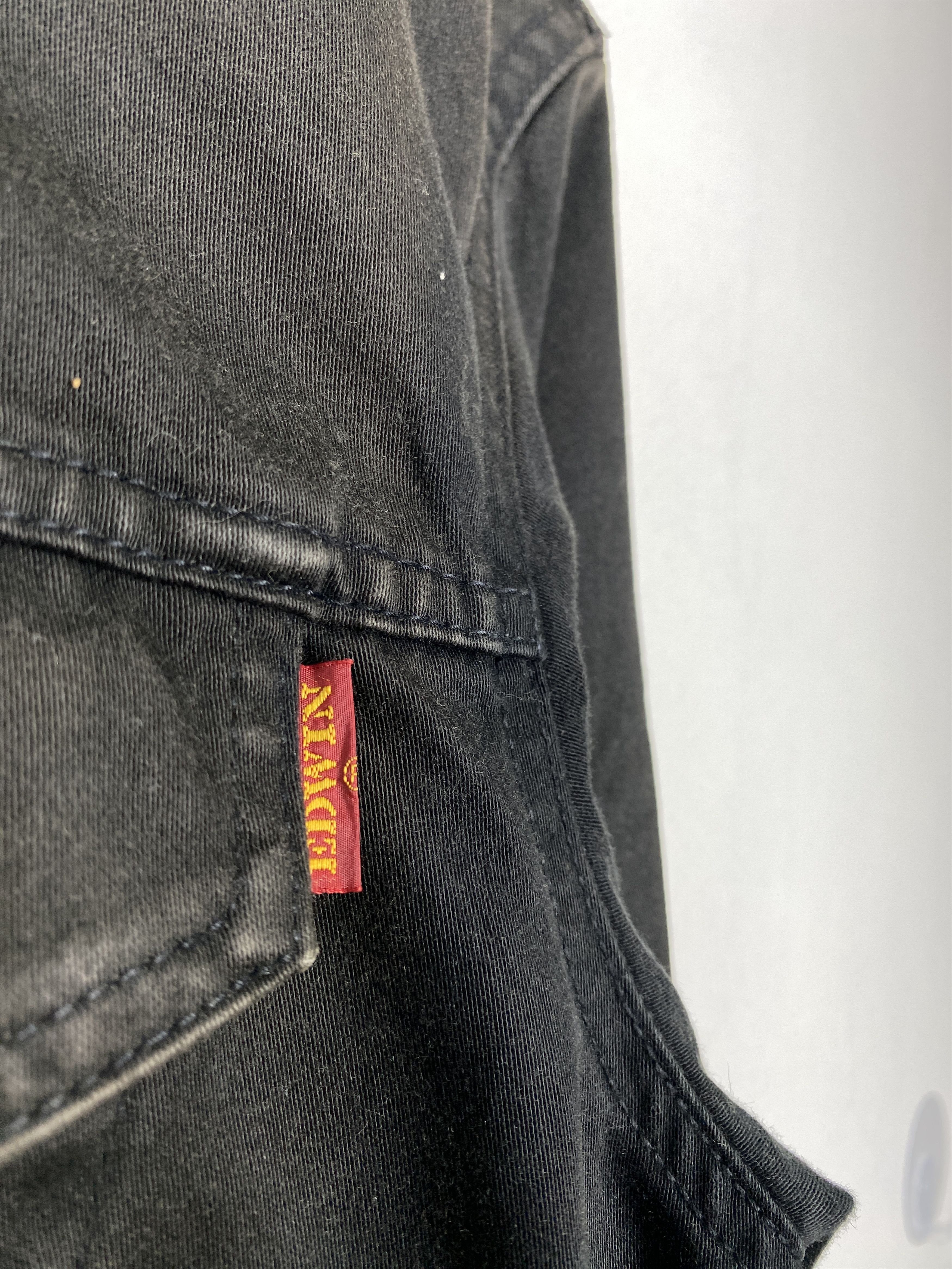 Edwin Vintage 90`s EDWIN Button Up Black Faded Denim Jacket Size US L / EU 52-54 / 3 - 8 Thumbnail