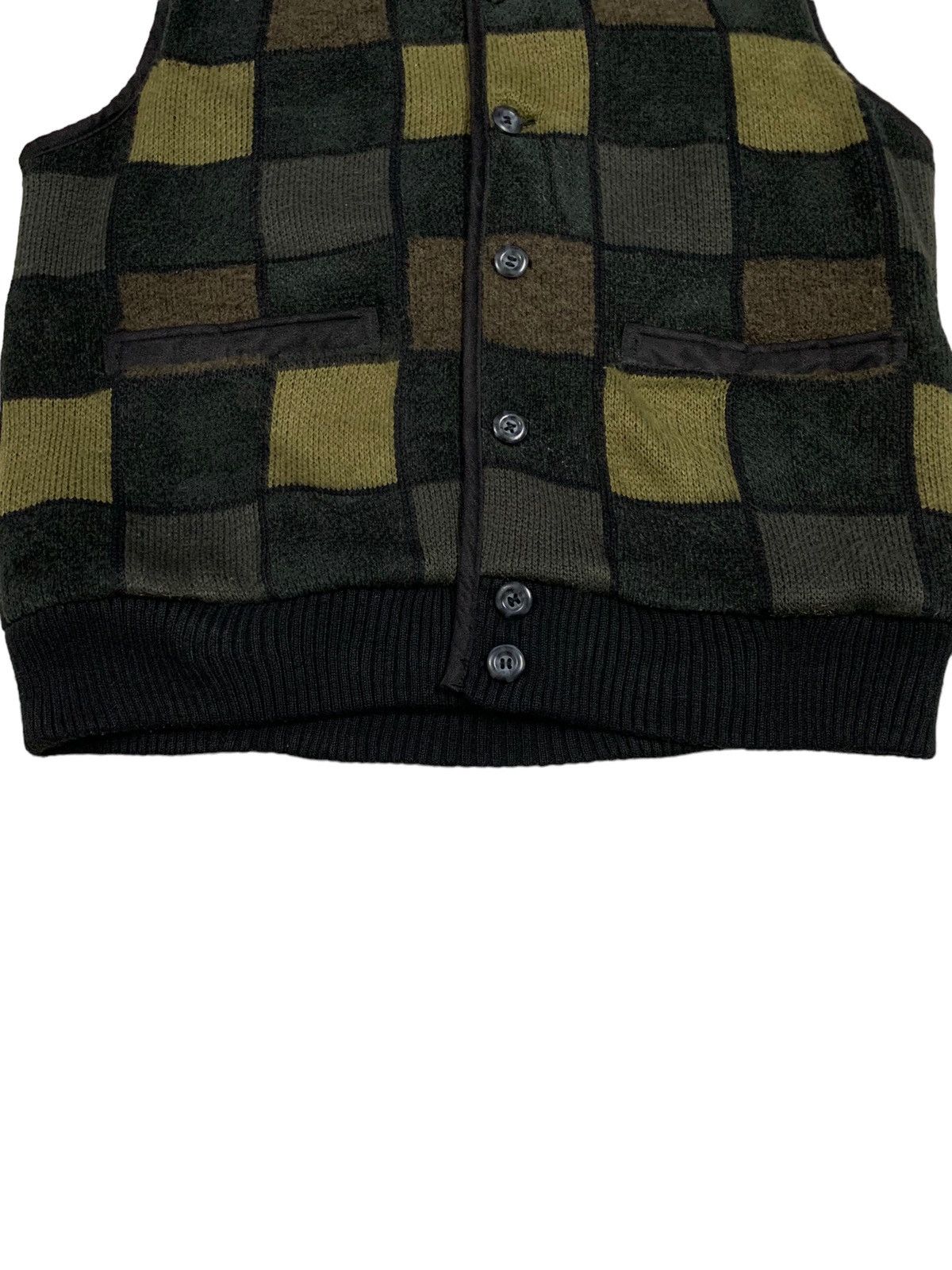 Lindbergh Vintage LINDBERGH Classic Checkered Plaid Knitted Vest Size US M / EU 48-50 / 2 - 9 Thumbnail